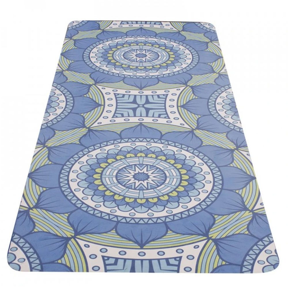 Yate Yogamatte Yogamatte mit Naturkautschuk & Mikrofaser (185 x 68 cm), Rutschfest, Stabil, Faltbar