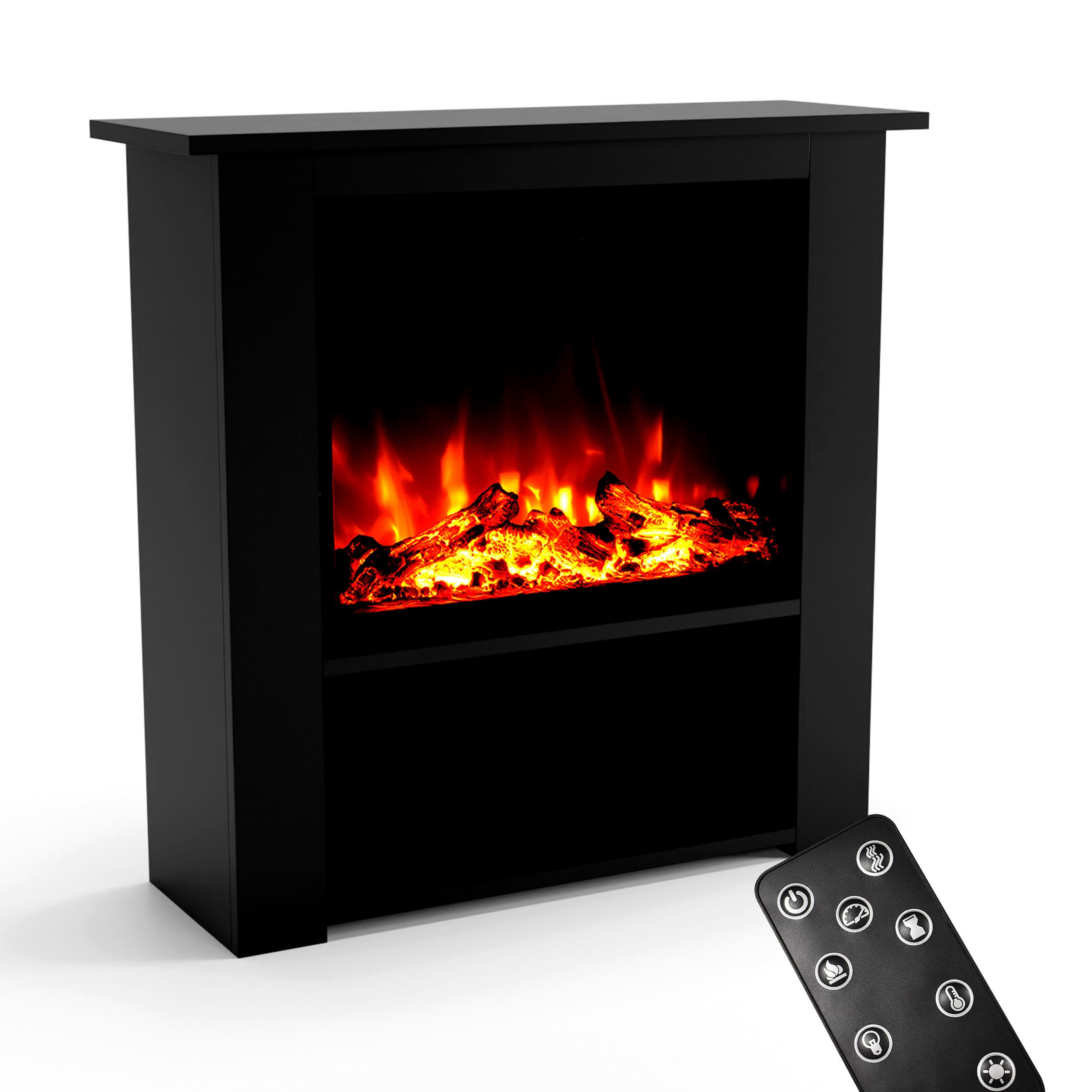 GLOW FIRE Elektrokamin THEBE LED Kamin mit Heizung, Standkamin, Elektrische günstig online kaufen