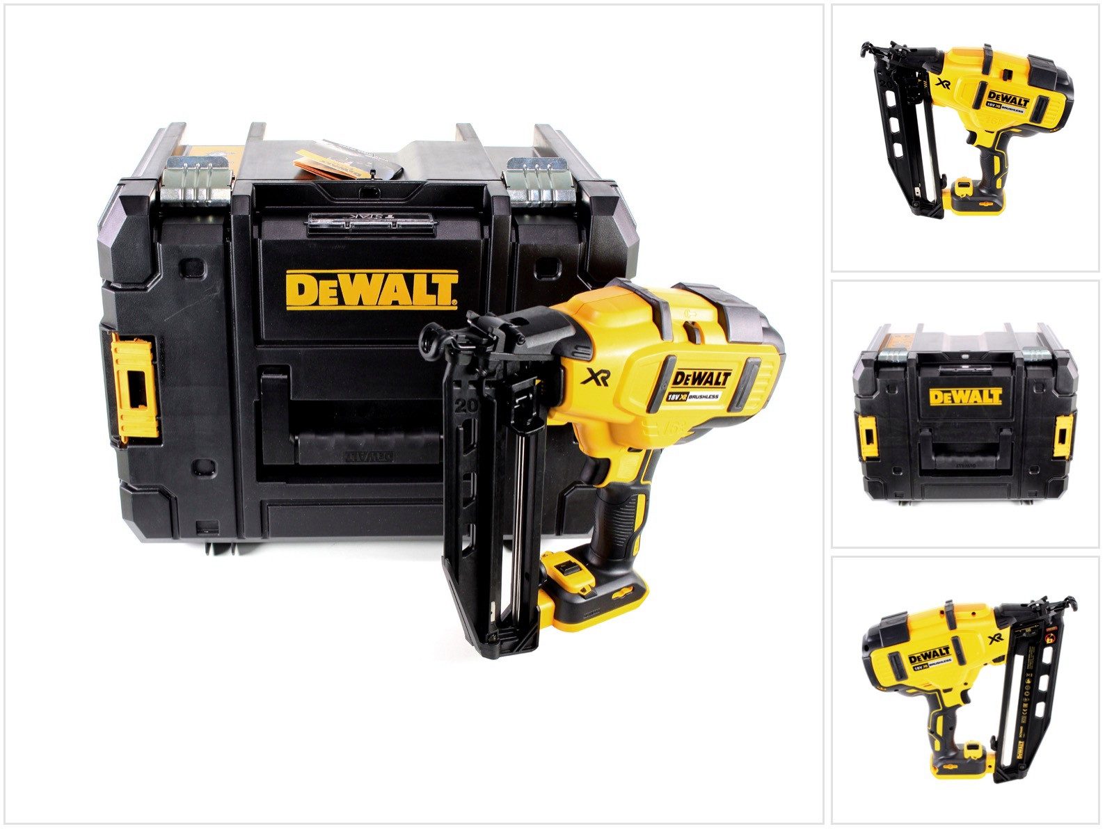 DeWalt Stauchkopfnagler DCN 660 NT Akku Nagler 18V 32-63mm Brushless Solo + Koffer - ohne Akk
