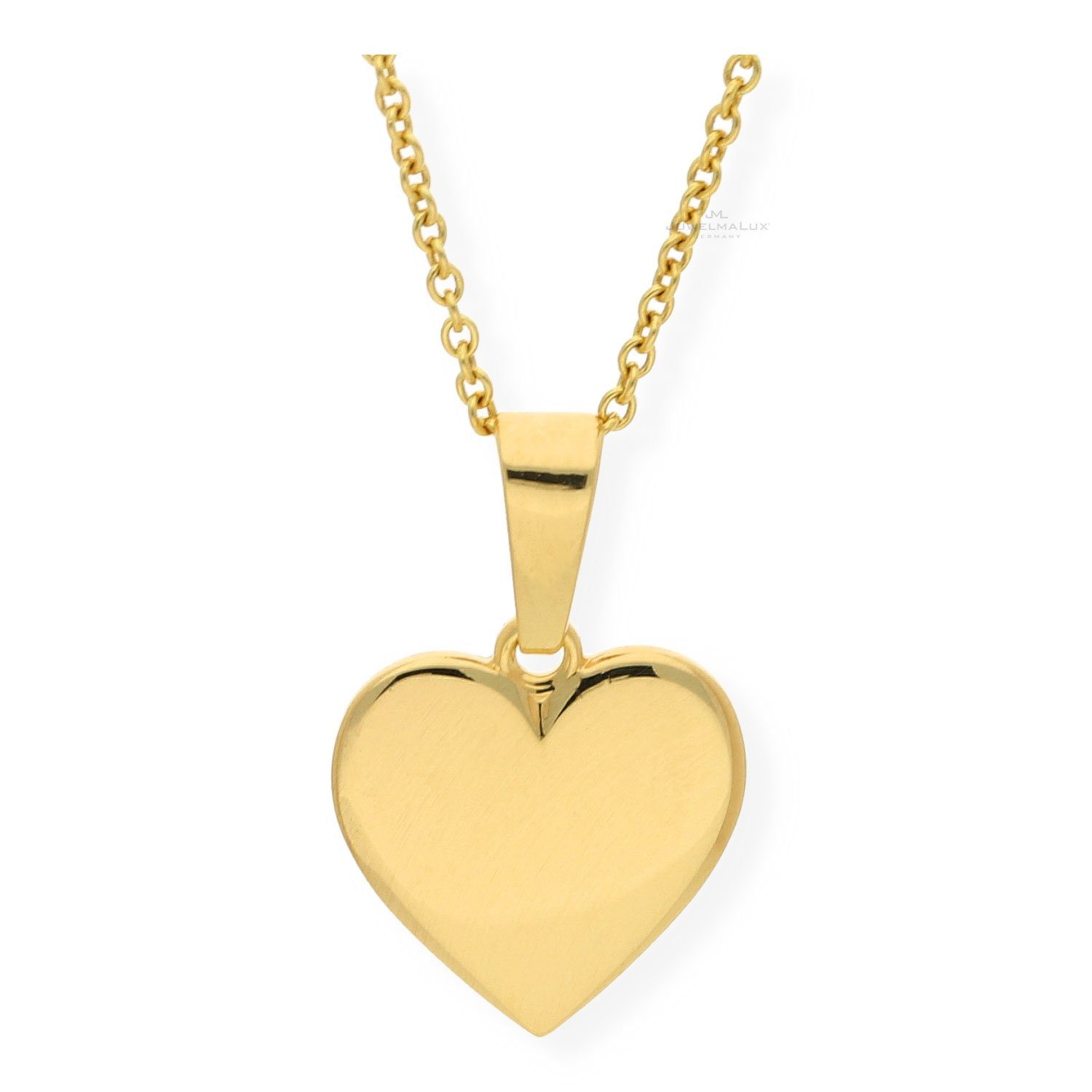 JuwelmaLux Herzanhänger JuwelmaLux Anhänger 333/000 (8 Karat) Gold Gravurplatte Herz JL14-02-0 (1-tlg)