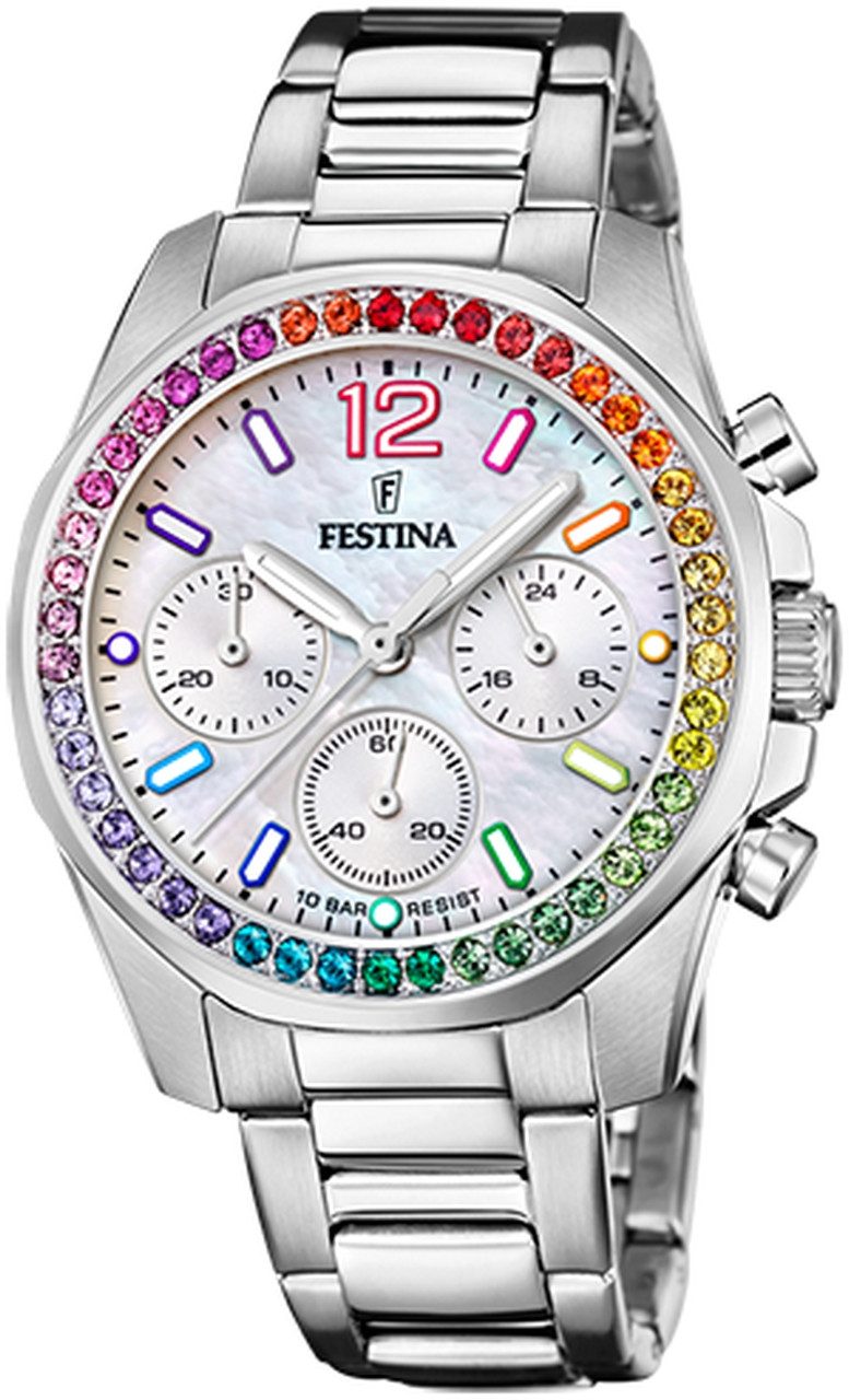 Festina Chronograph Festina Damenarmbanduhr F20606/2 günstig online kaufen