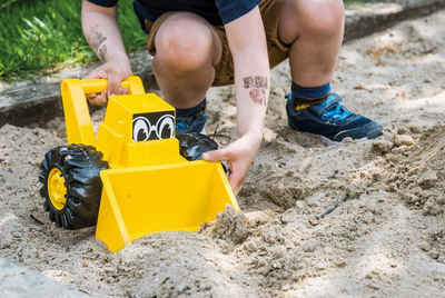 dantoy Spielzeug-Bagger Handbagger Hand-Schaufel Baggerschaufel, Sandspielzeug Kinderspielzeug