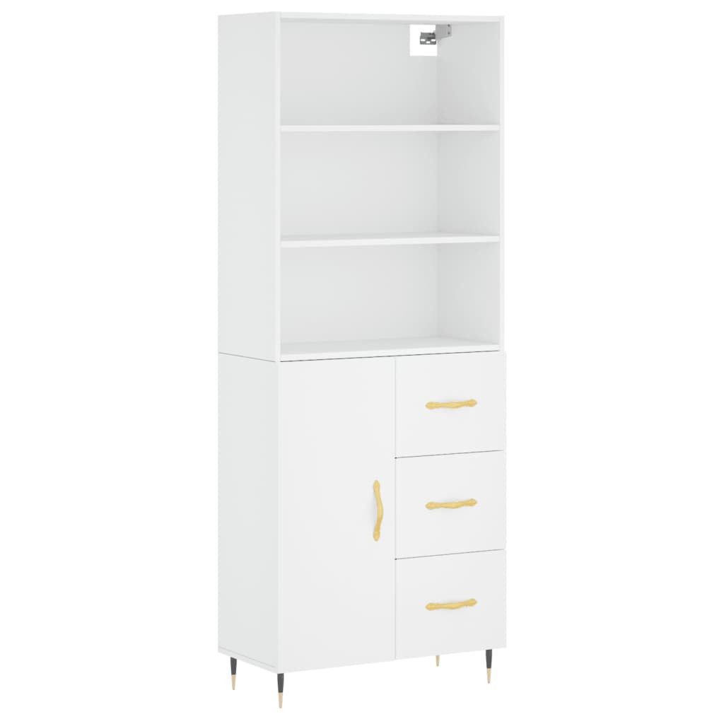 vidaXL Highboard Highboard Weiß 69,5x34x180 cm günstig online kaufen