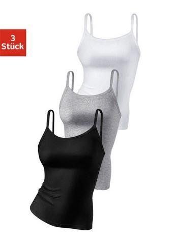 H.I.S Spaghettitop "ohne Seitennähte", aus weicher Rippqualität aus Baumwol günstig online kaufen