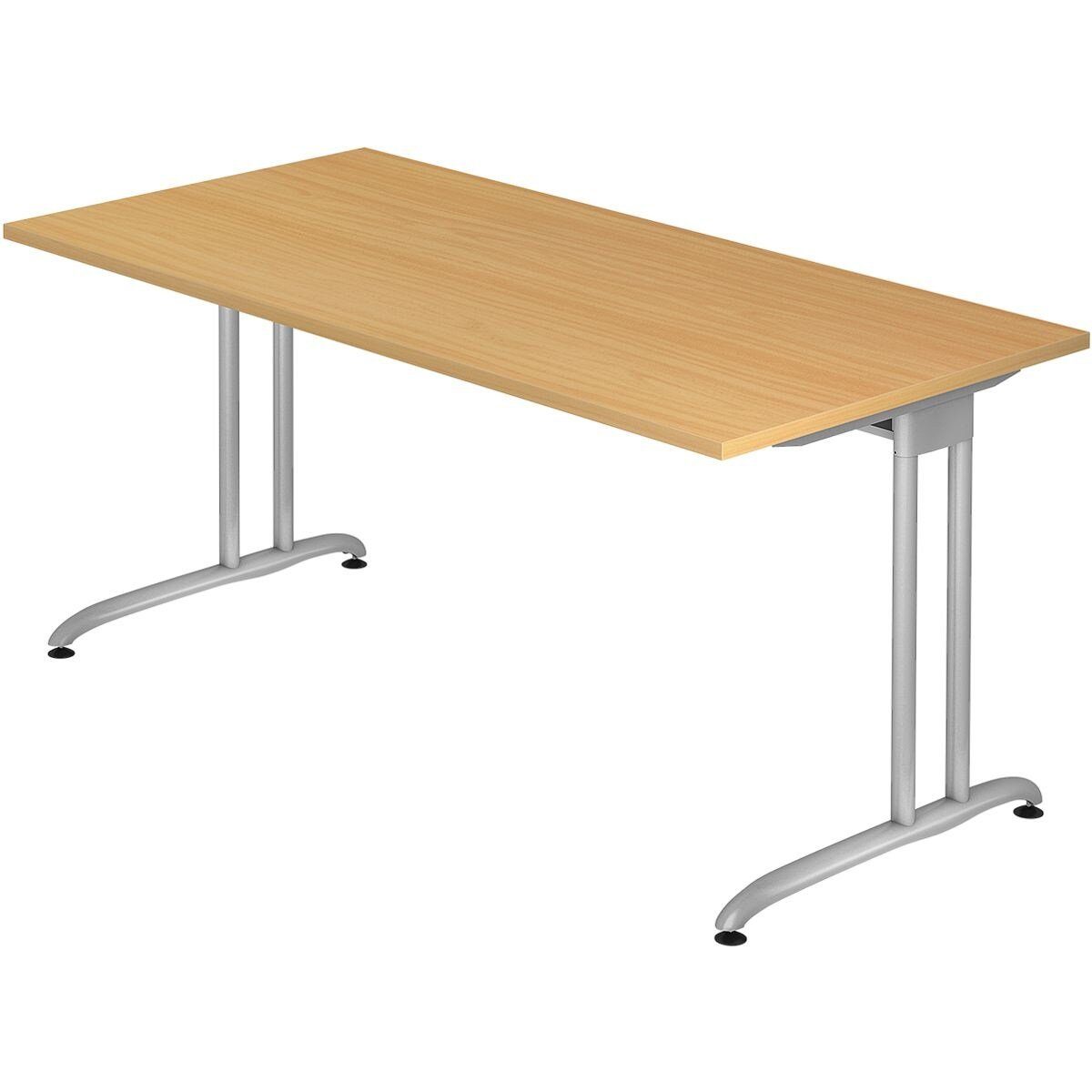 HAMMERBACHER Schreibtisch Wien, rechteckig, C-Fuß