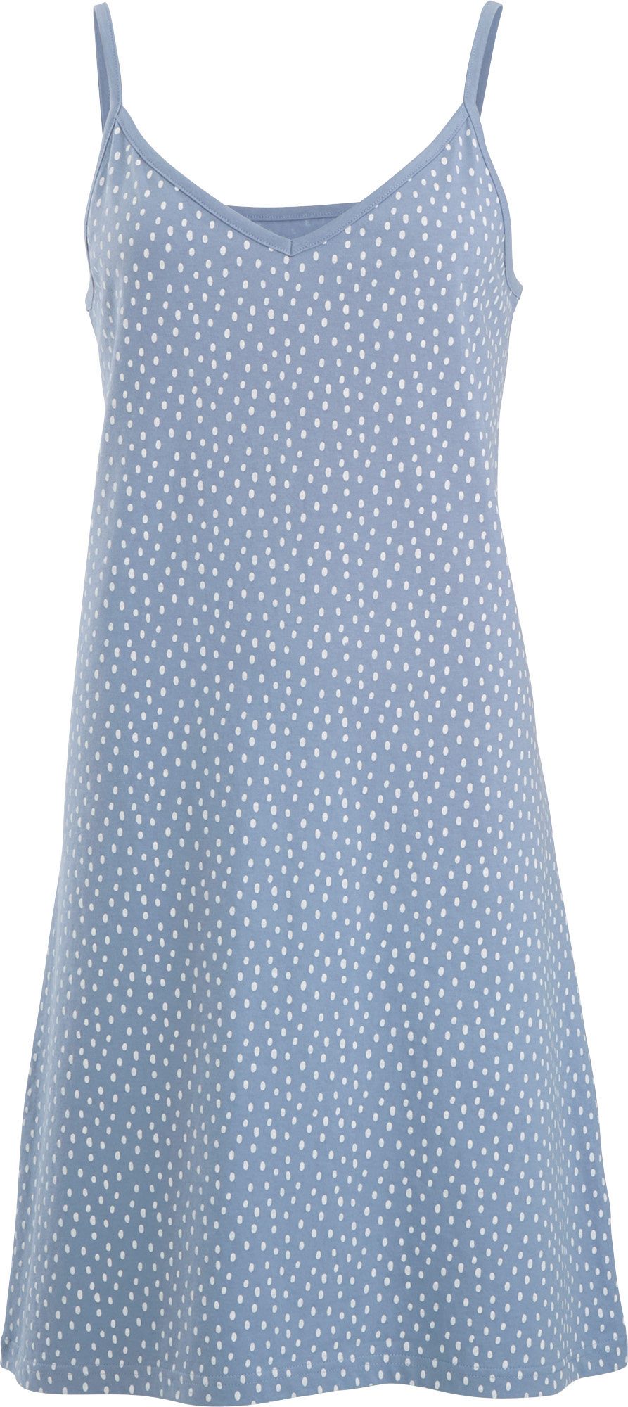 Erwin Müller Nachthemd Damen-Nachthemd Single-Jersey Punkte