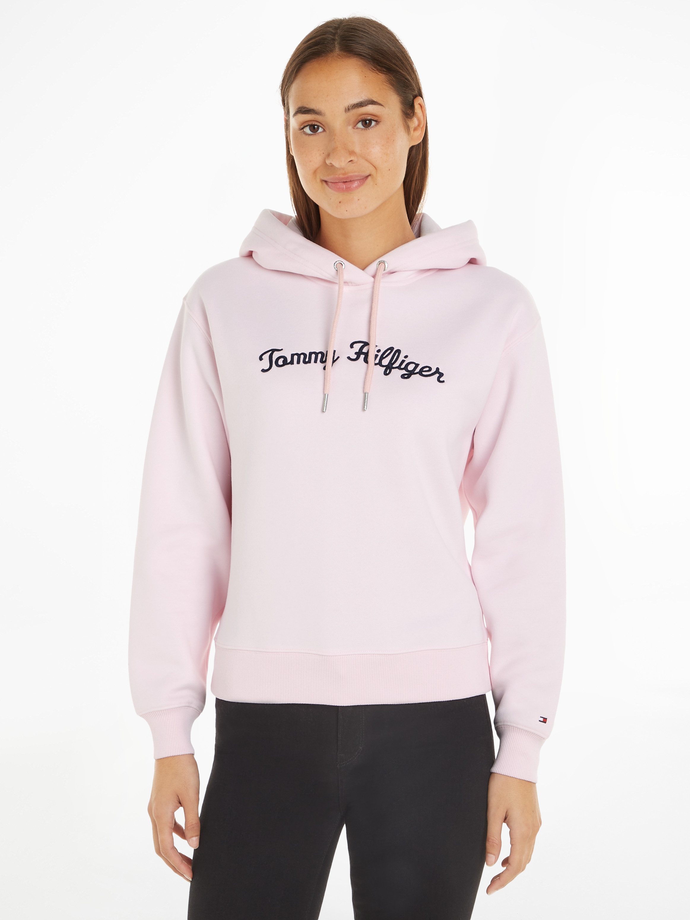 Tommy Hilfiger Kapuzensweatshirt IM REG SCRIPT HILFIGER HOODIE mit Tommy Hilfiger Script Logo-Schriftzug