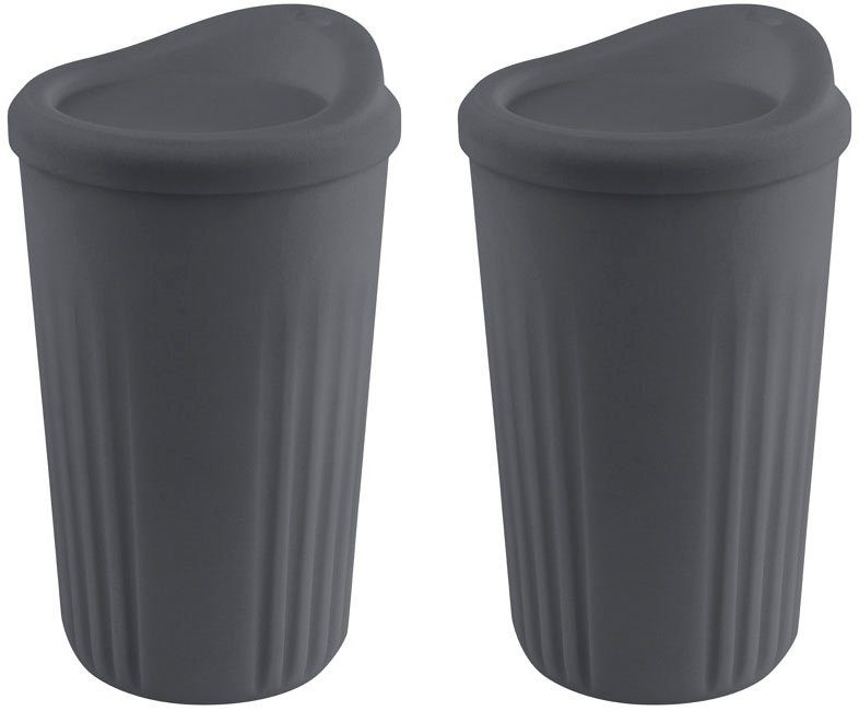 APS Becher TO GO, Kunststoff, Ø 8,5 cm, Inhalt 400 ml, 2-teilig