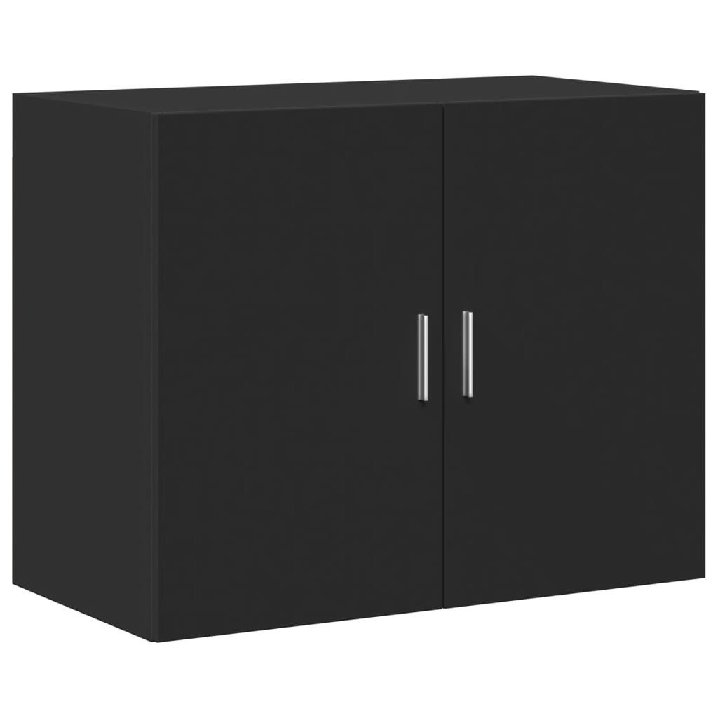 vidaXL Hängeschrank Wandschrank Schwarz 80x42,5x64 cm günstig online kaufen