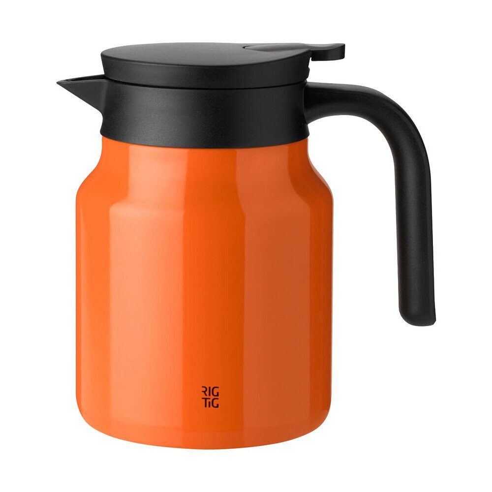 RIG-TIG Isolierkanne Isolierkanne 0,9 l Therm-it orange, 0.90 l, (1-St), Isolierkanne, 0,9 l, Edelstahl, orange