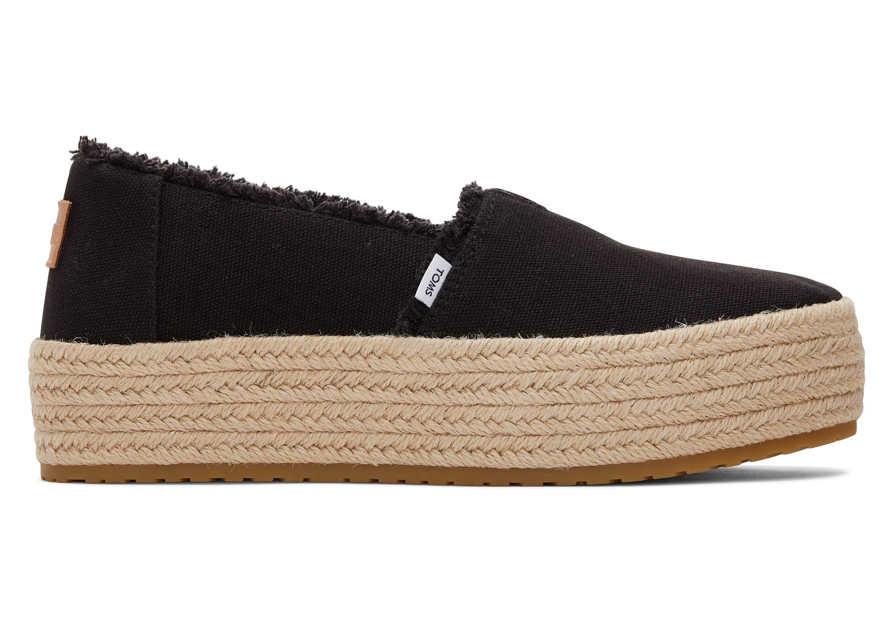 TOMS Valencia Weiße Espadrille Plateau Espadrille