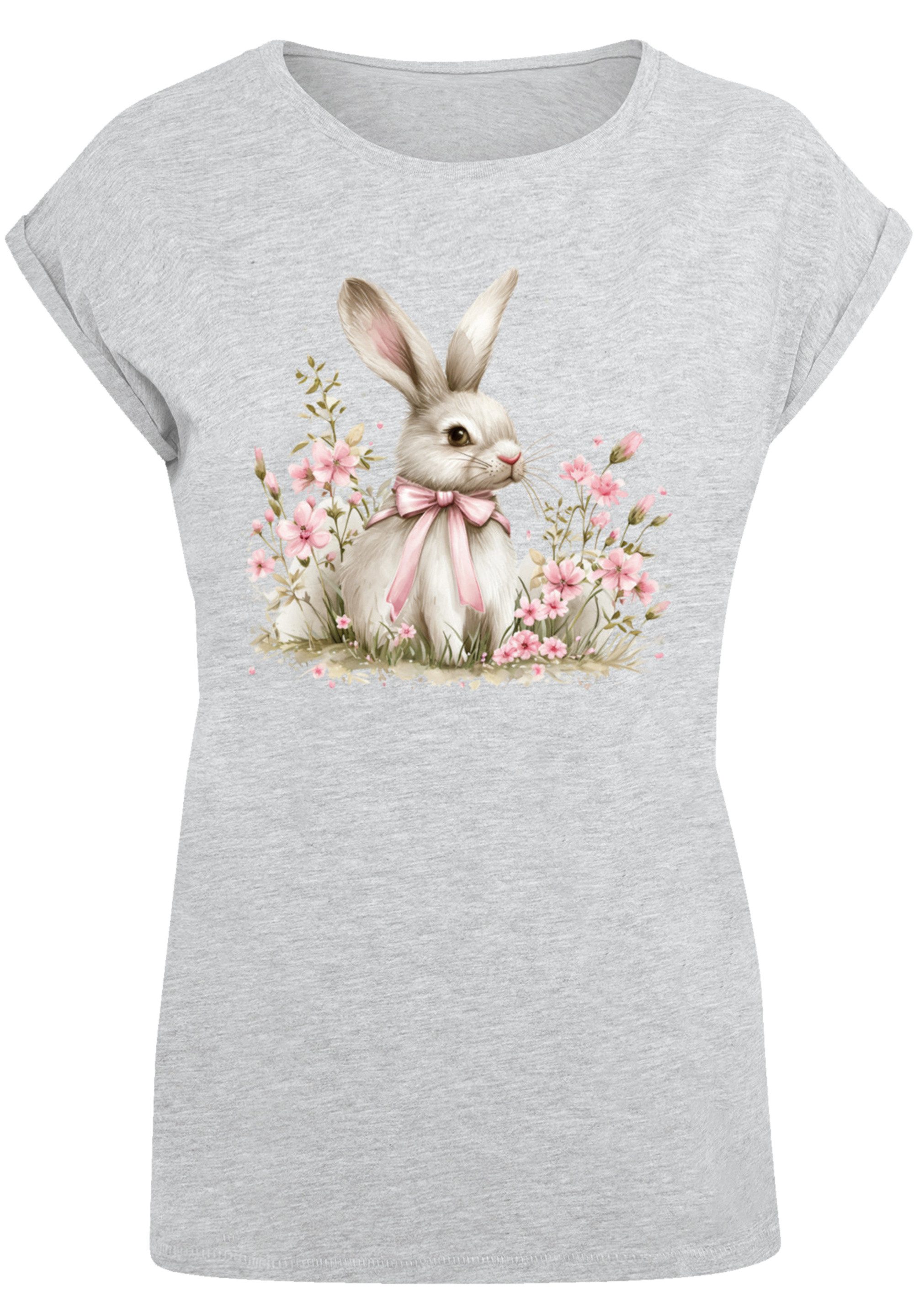 F4NT4STIC T-Shirt Niedlicher Osterhase mit Blumen günstig online kaufen