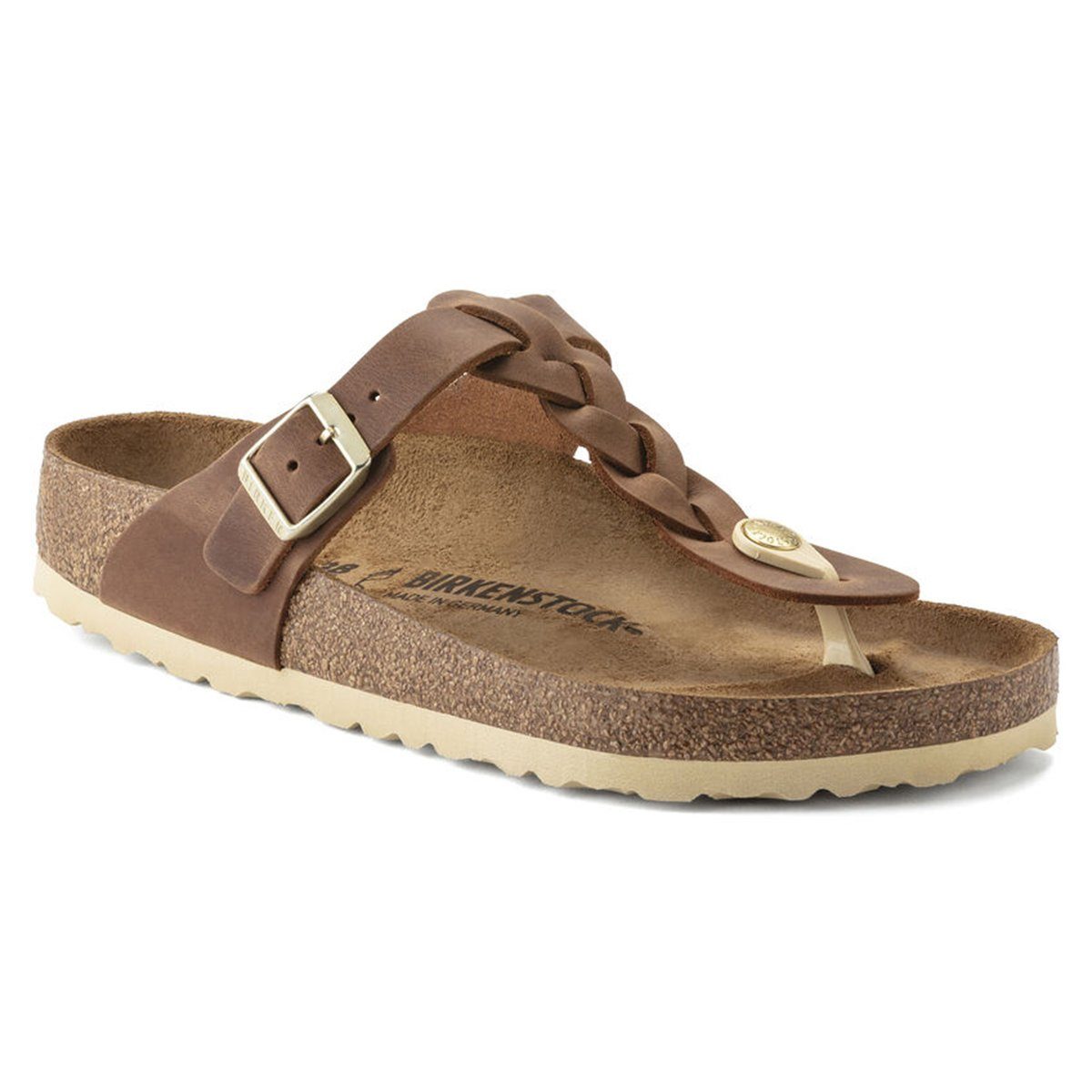 Birkenstock Gizeh Braided-cognac Zehentrenner