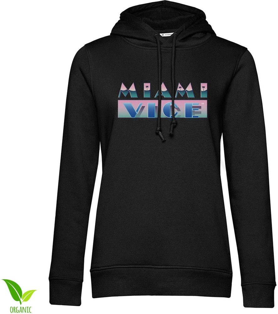 Miami Vice Hoodie Miami Vice Airbrush Logo Girly Hoodie