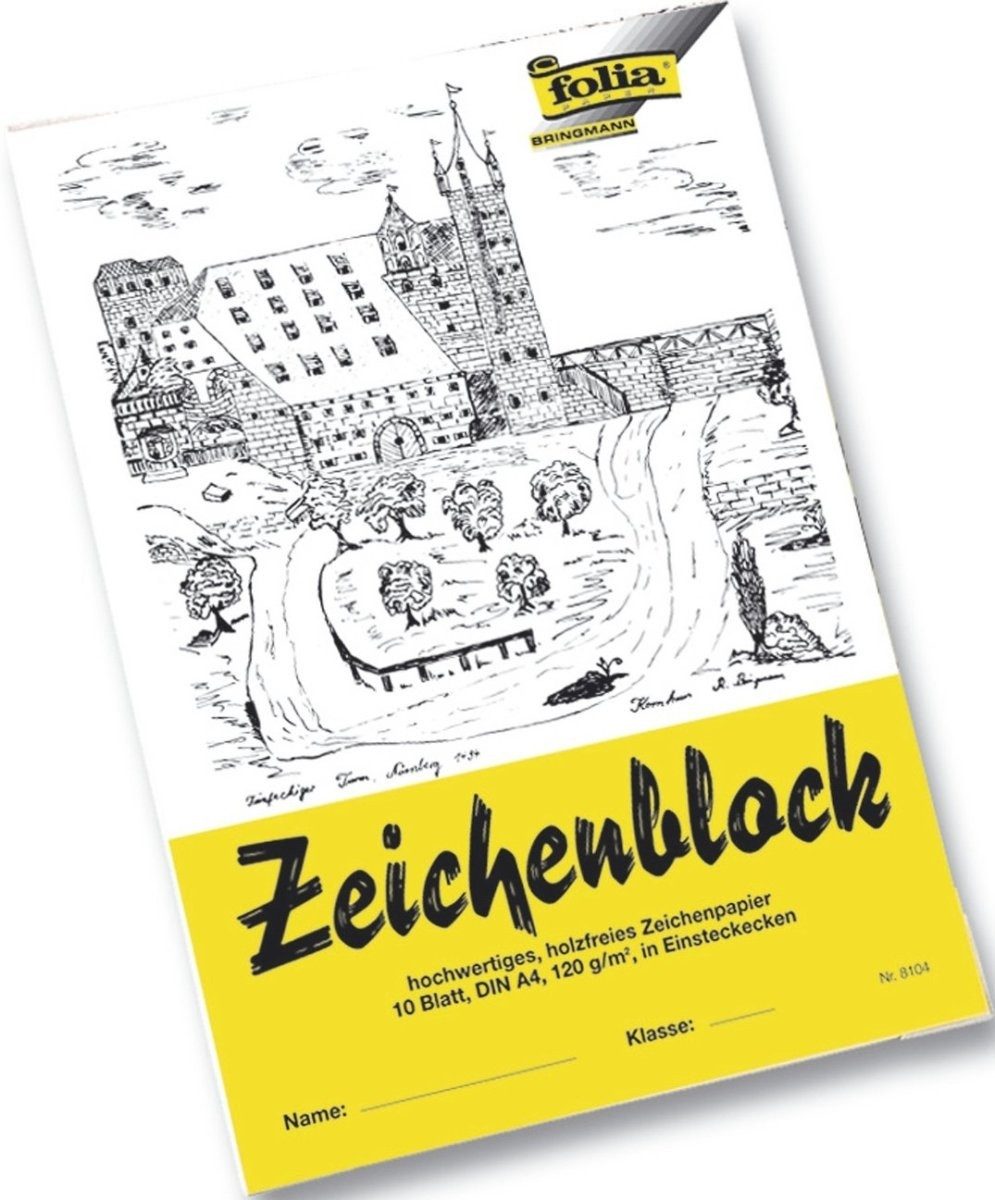 Staufen Zeichenpapier Zeichenblock A3 100g/qm 10 Blatt weiß