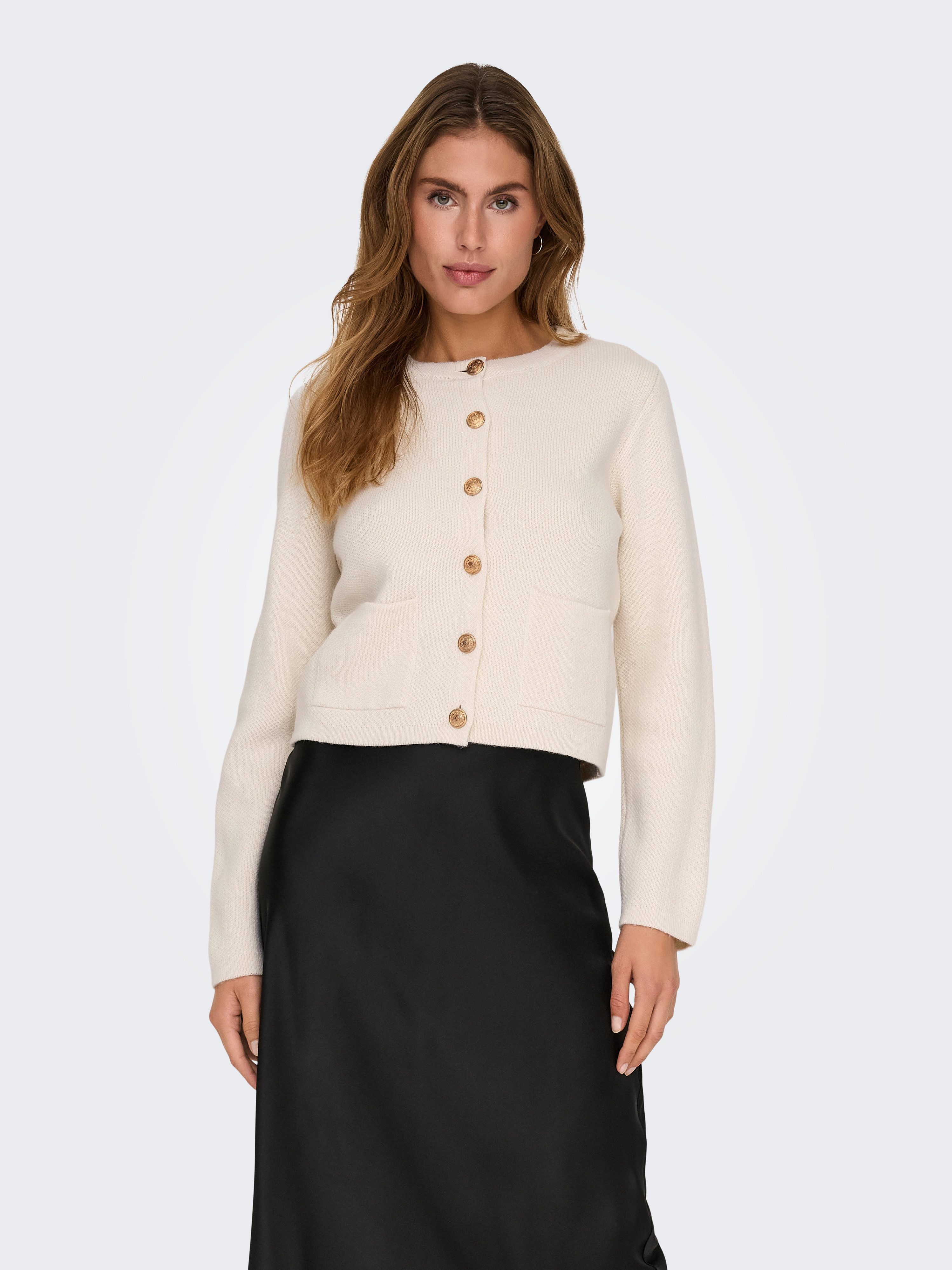JDY Strickjacke JDYKIM L/S ON BUTTON günstig online kaufen