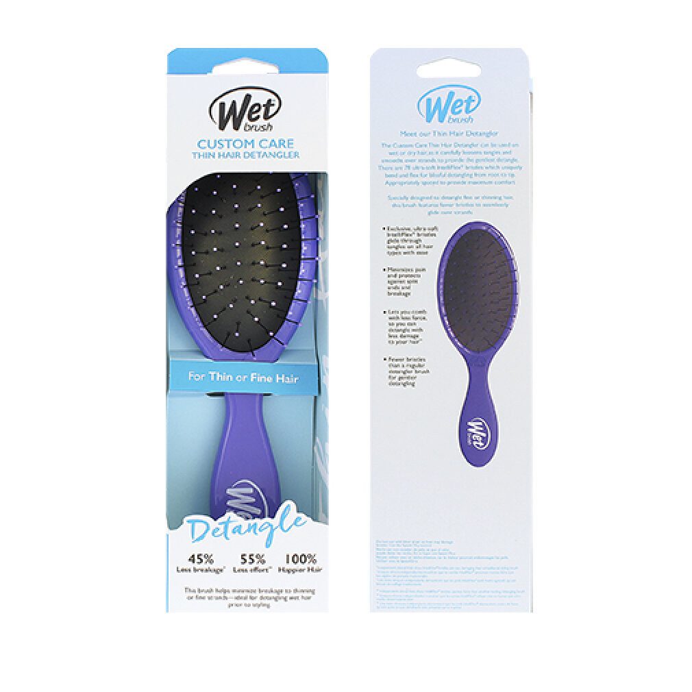 The Wet Brush Haarbürste Nassbürste Custom Care Dünnes Haar Detangler Haarbürste Lila