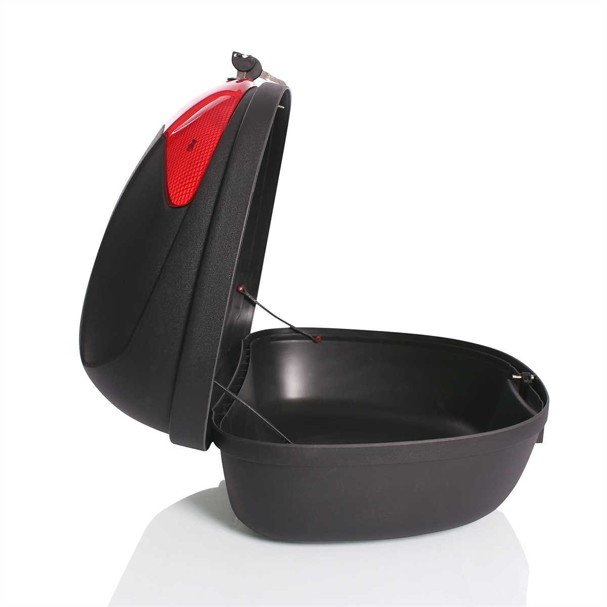 TRESKO Topcase XXL 48 Liter Motorradkoffer - Top case passend für 2 Helme, universal, für Roller, Motorrad, Mofa & Quad – Bild 4 von 5