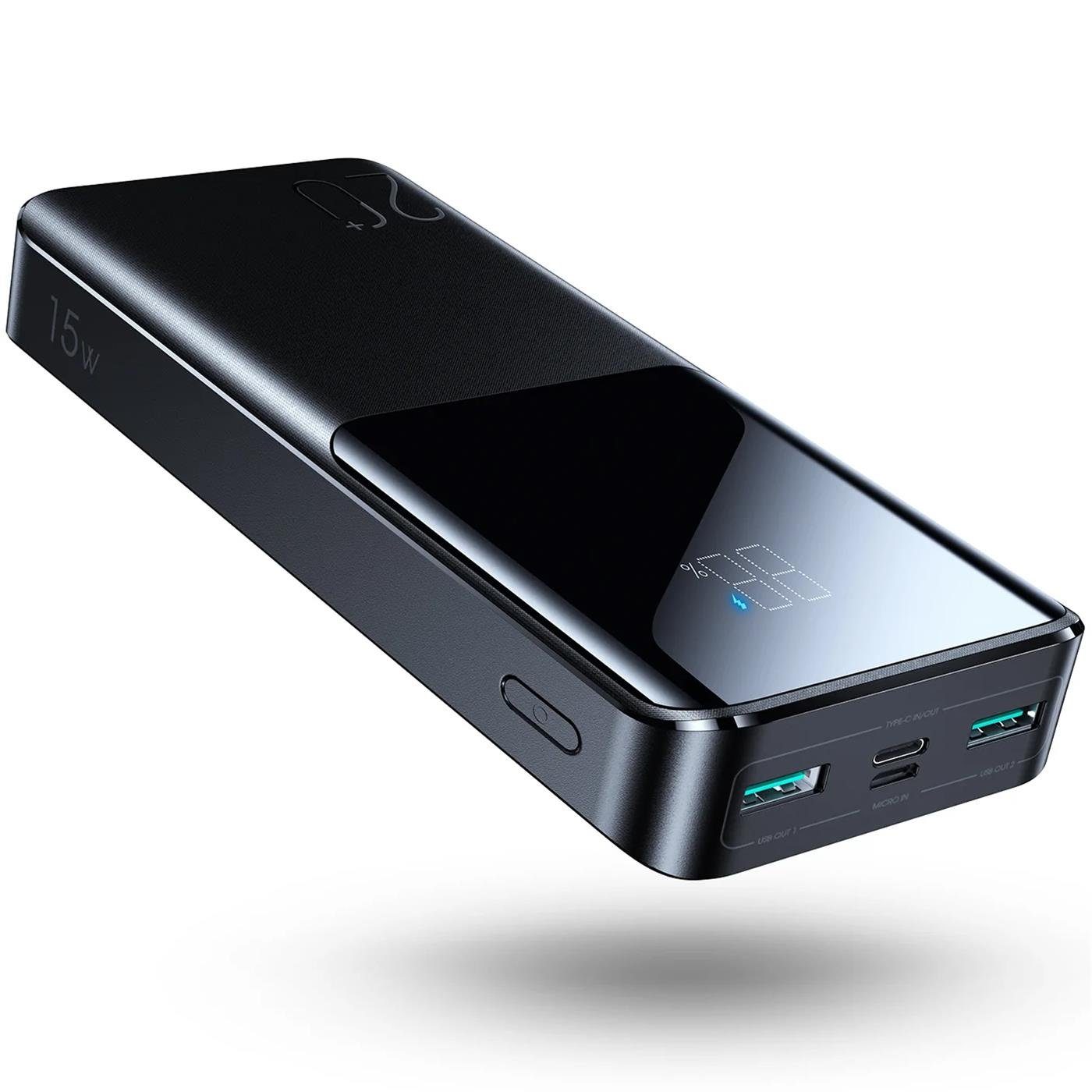 JOYROOM JR-T014 Powerbank mit Schnelladung 20000 mAh (5 V), PD 3.0 QC 3.0 Huawei FCP Samsung AFC SCP u. PE Quick Charge Protokolle