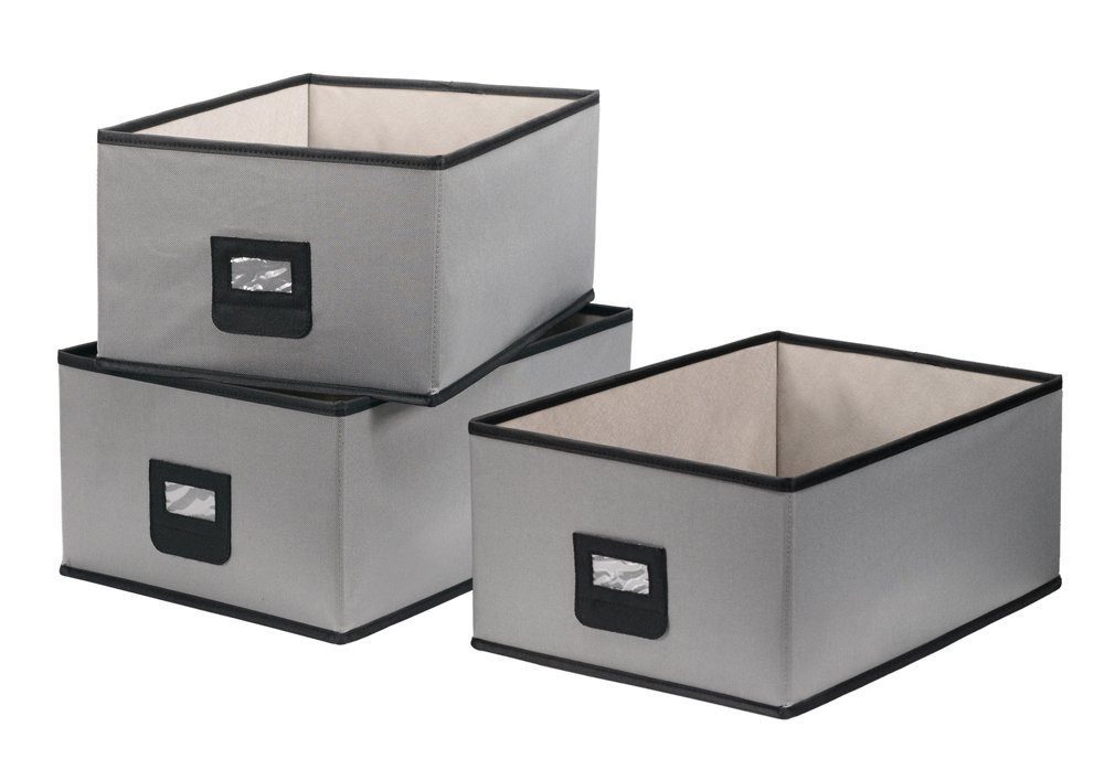 Liszton Aufbewahrungsbox 3 Stück - Stapelbare, mittelgroße Lagerbox