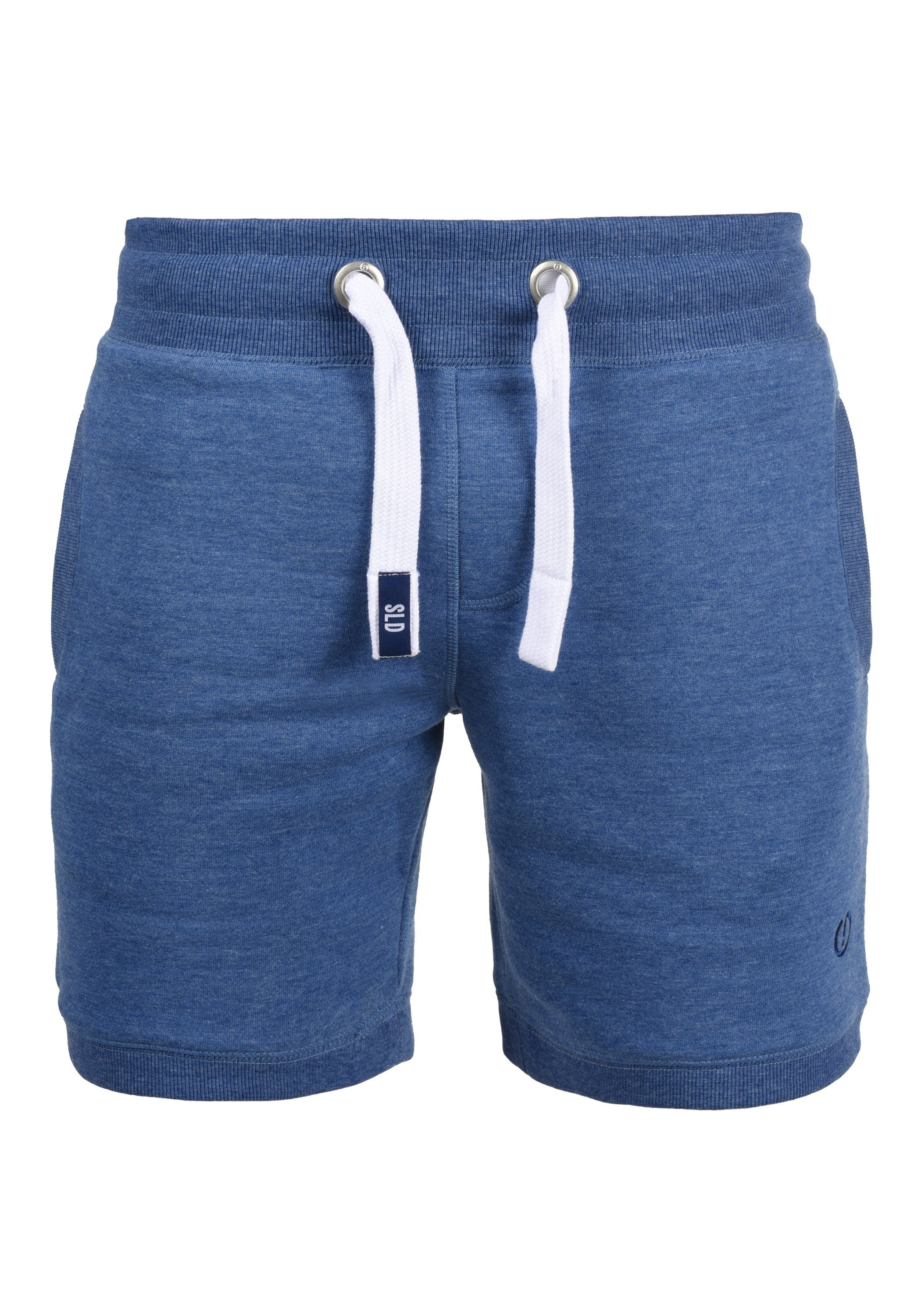 !Solid Sweatshorts SDBennShorts kurze Hose mit breiten Kontrastkordeln Faded Blue Melange (1542M)