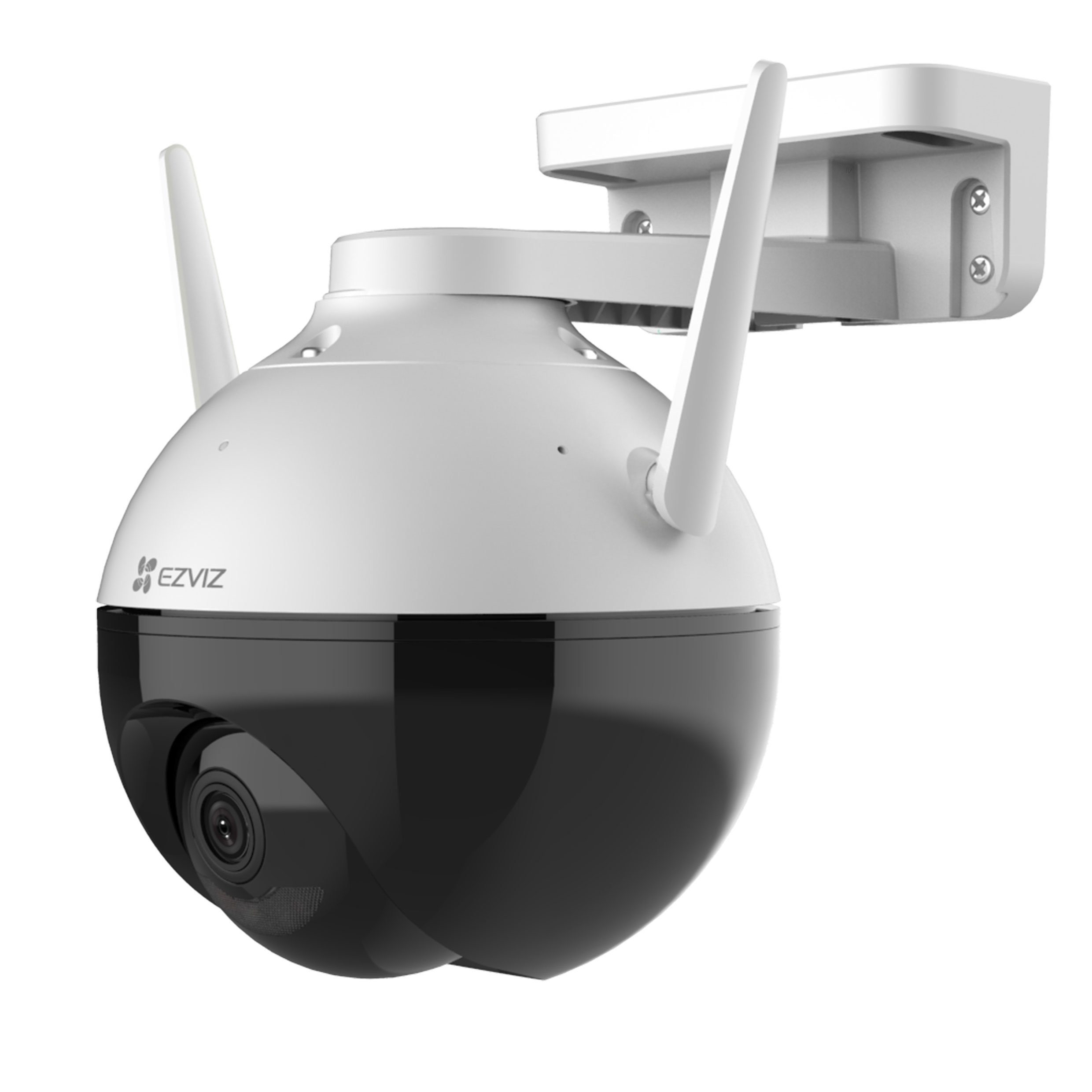 EZVIZ Überwachungskamera C8C Full HD Netzwerk WLAN (Außenbereich, Innenbereich, Motorisierte Schwenk-/Neigefunktion für eine 360°-Abdeckung, KI-basierte Personenerkennung, H.265-Videokomprimierung, Nachtsicht in Farbe)