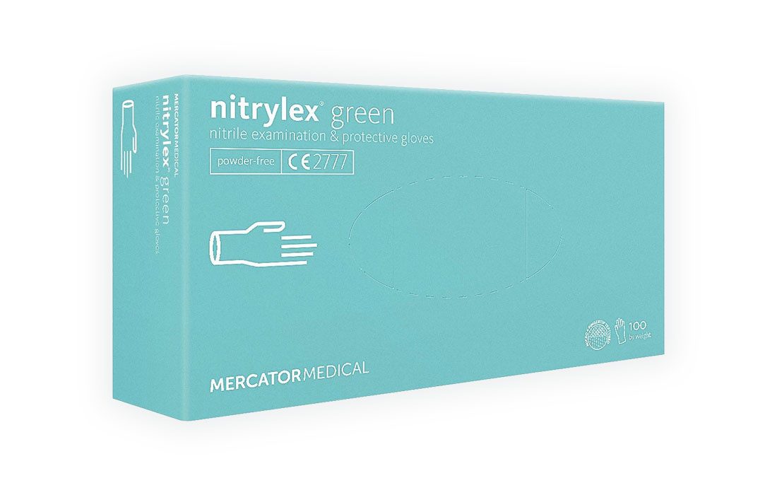 Mercator Одноразовые перчатки Nitrylex Nitril Перчатки - Minzgrün