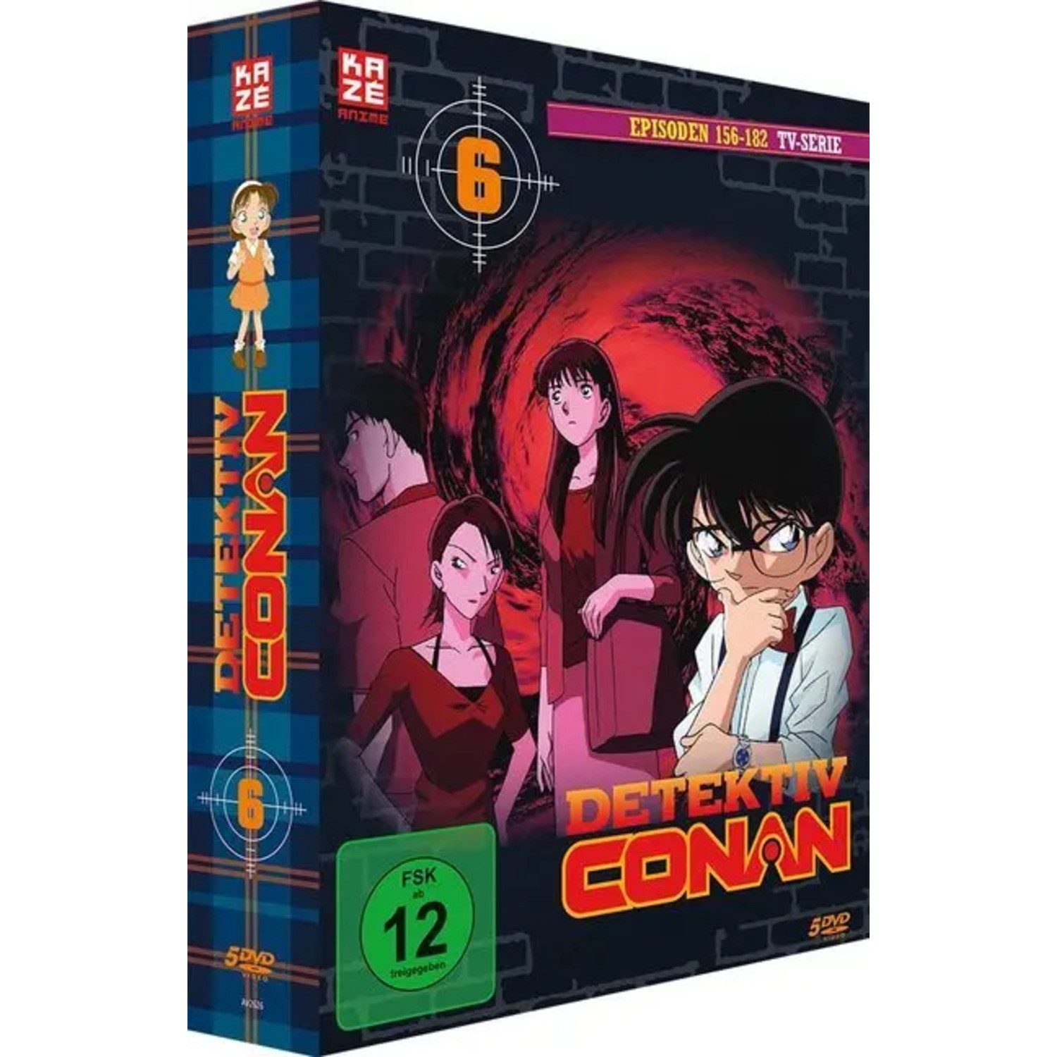 Crunchyroll DVD Detektiv Conan - TV-Serie - DVD Box 6 (Episoden 156-182) (5 DVDs)