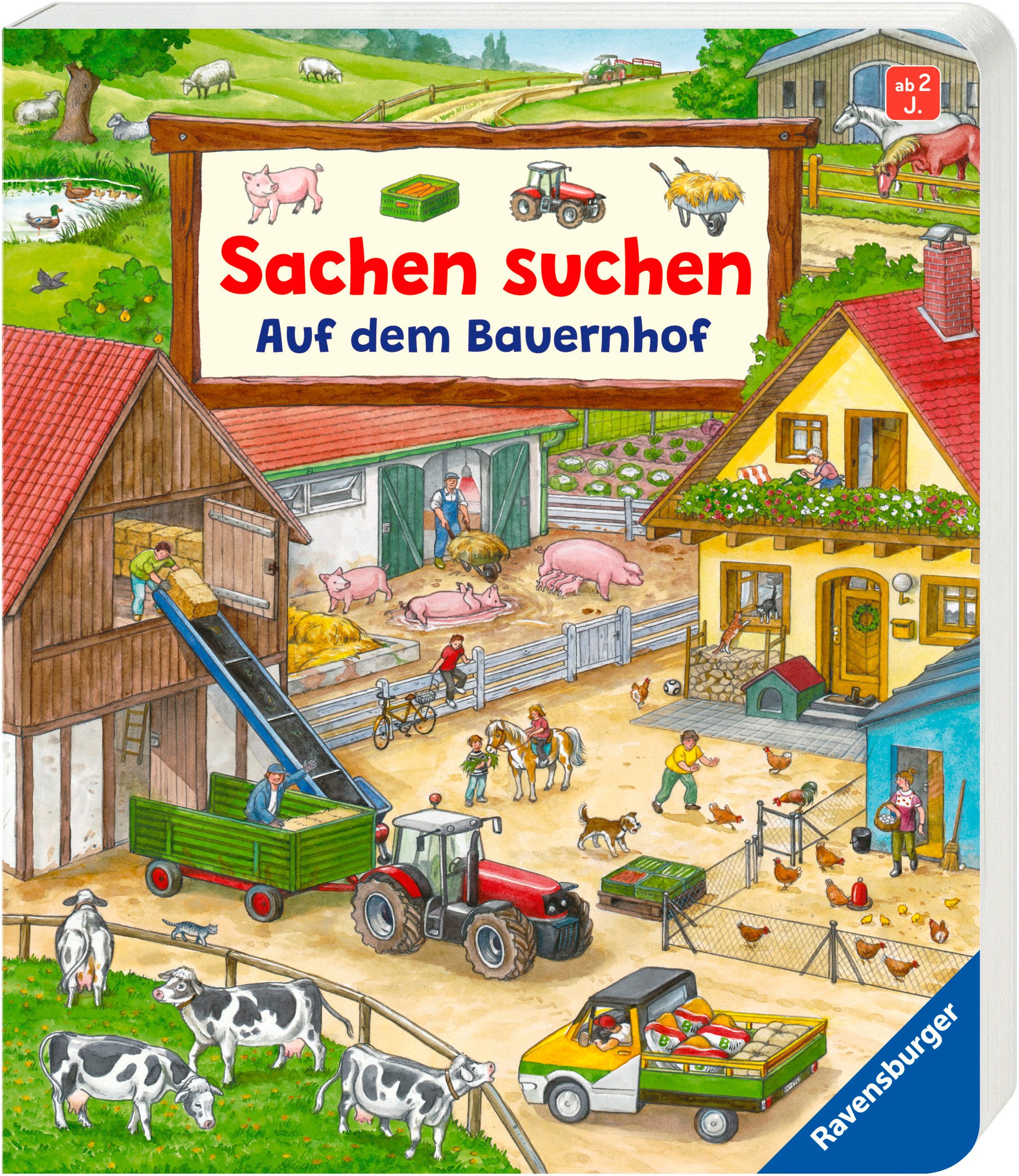 Pappbilderbuch, Sachen suchen Auf dem Bauernhof