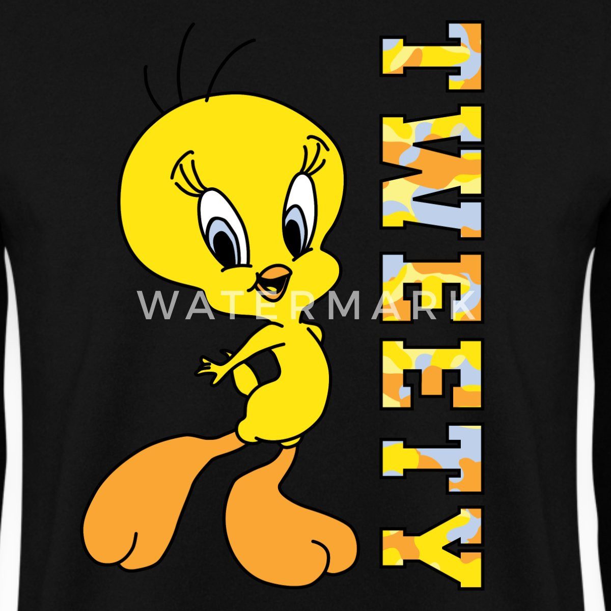 Spreadshirt Sweatshirt Looney Tunes Tweety Camouflage günstig online kaufen