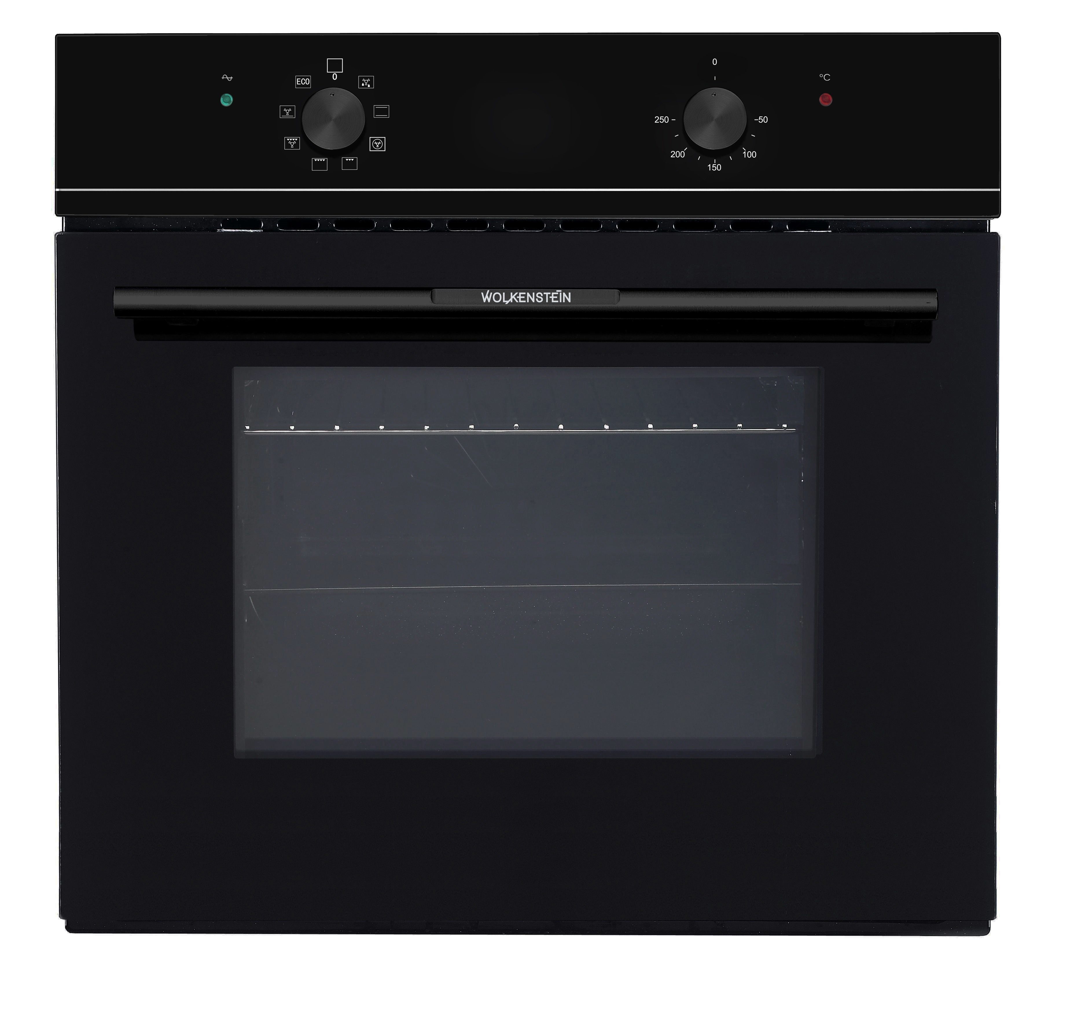 Wolkenstein Backofen Backofen Umluft Grill Schwarz 62 L Garraum Einbau, Umluft