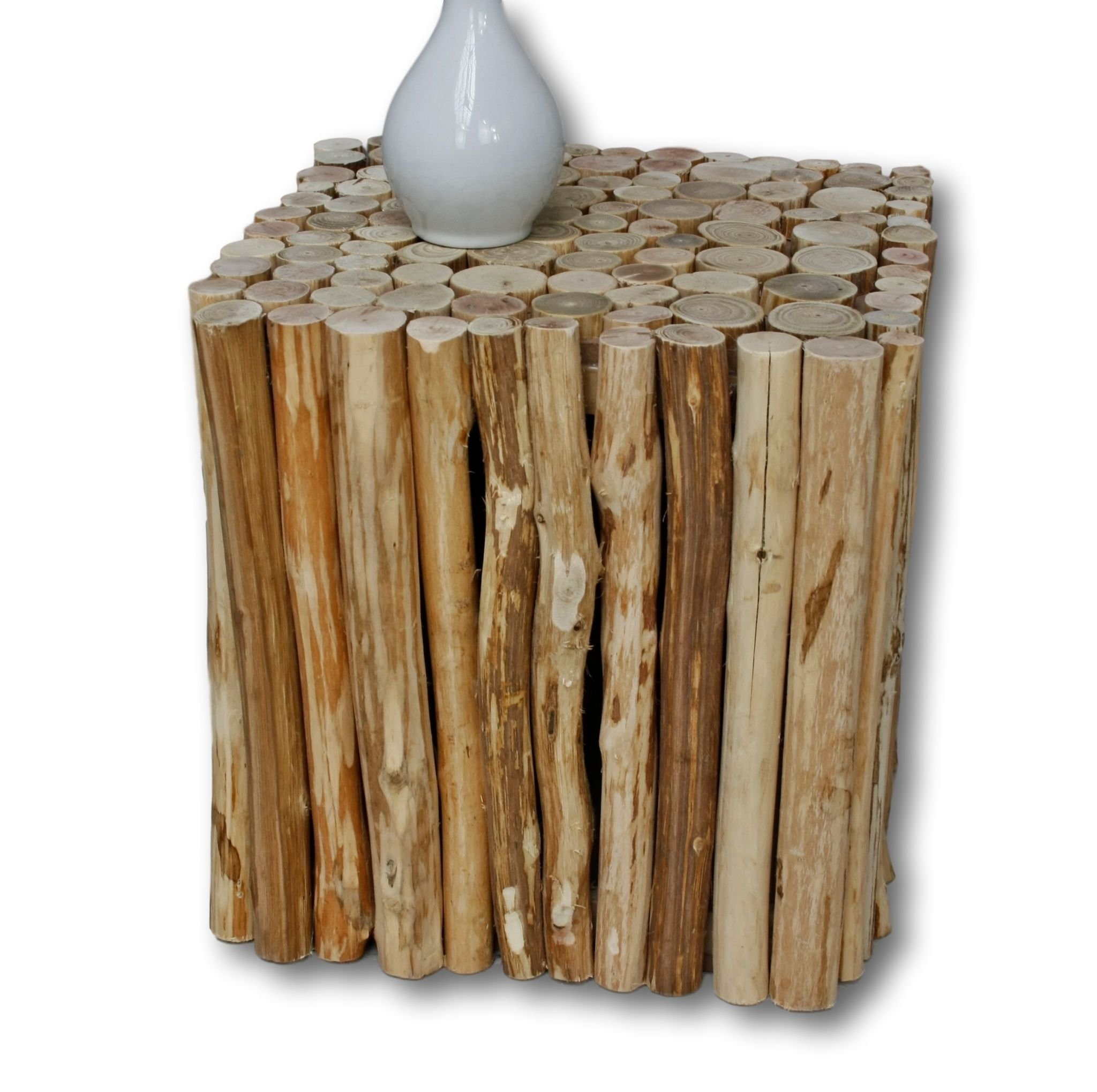 elbmöbel Beistelltisch Hocker Beistelltisch Holz Eckig (FALSCH), Beistelltisch: Ablage 30x30x30 cm holz Wooden