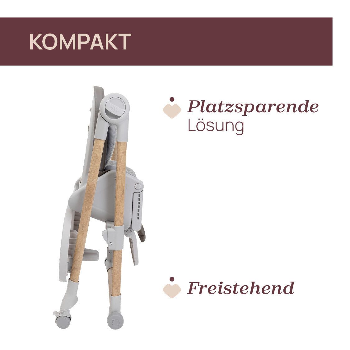 Chicco Hochstuhl Polly Armonia Scandinavia, mit Essbrett