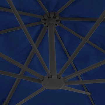 furnicato Sonnenschirm Ampelschirm mit Aluminium-Mast 4x3 cm Azurblau