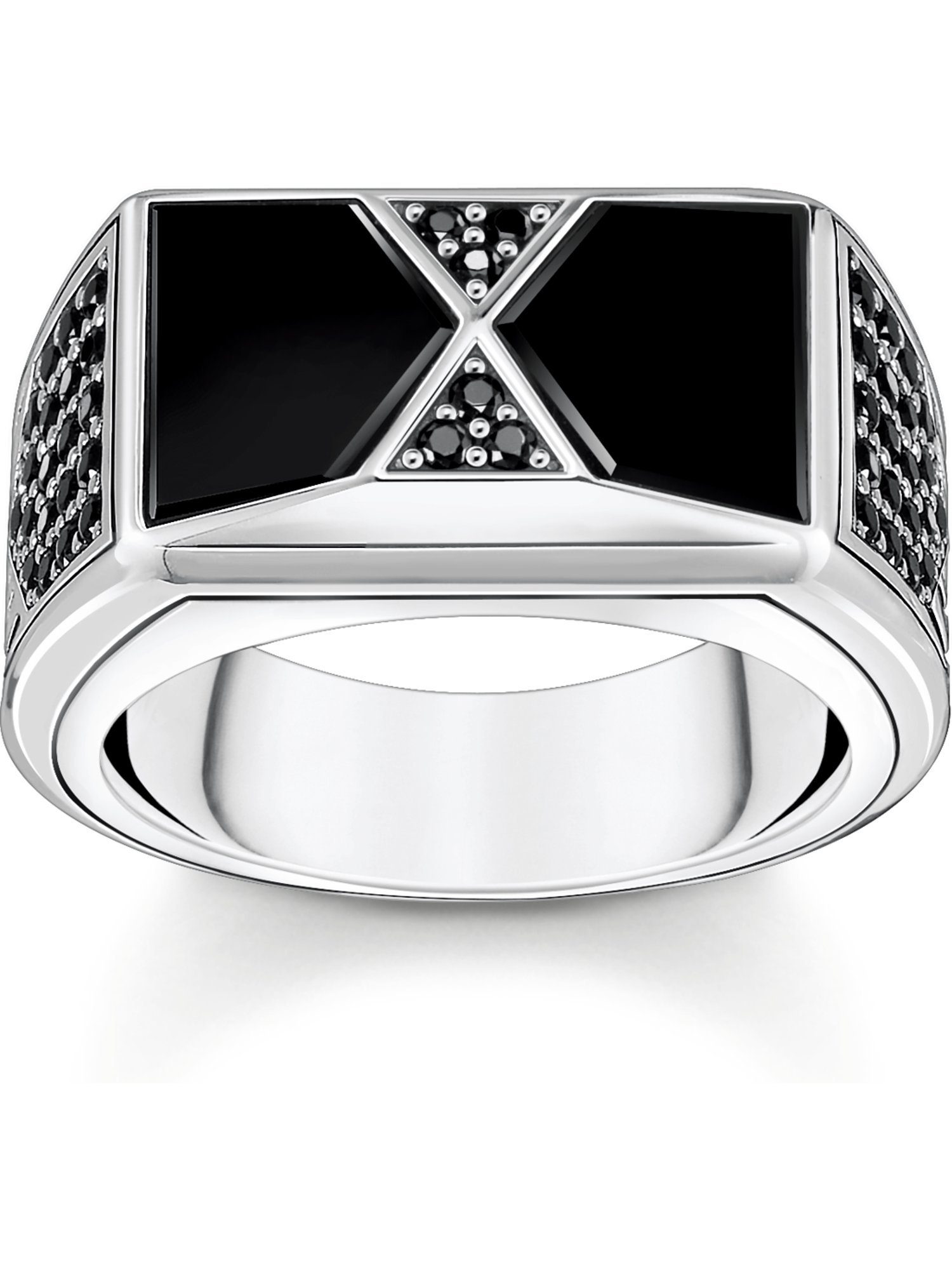 THOMAS SABO Fingerring Thomas Sabo Unisex-Damenring 925er Silber Zirkonia, Zirkonia