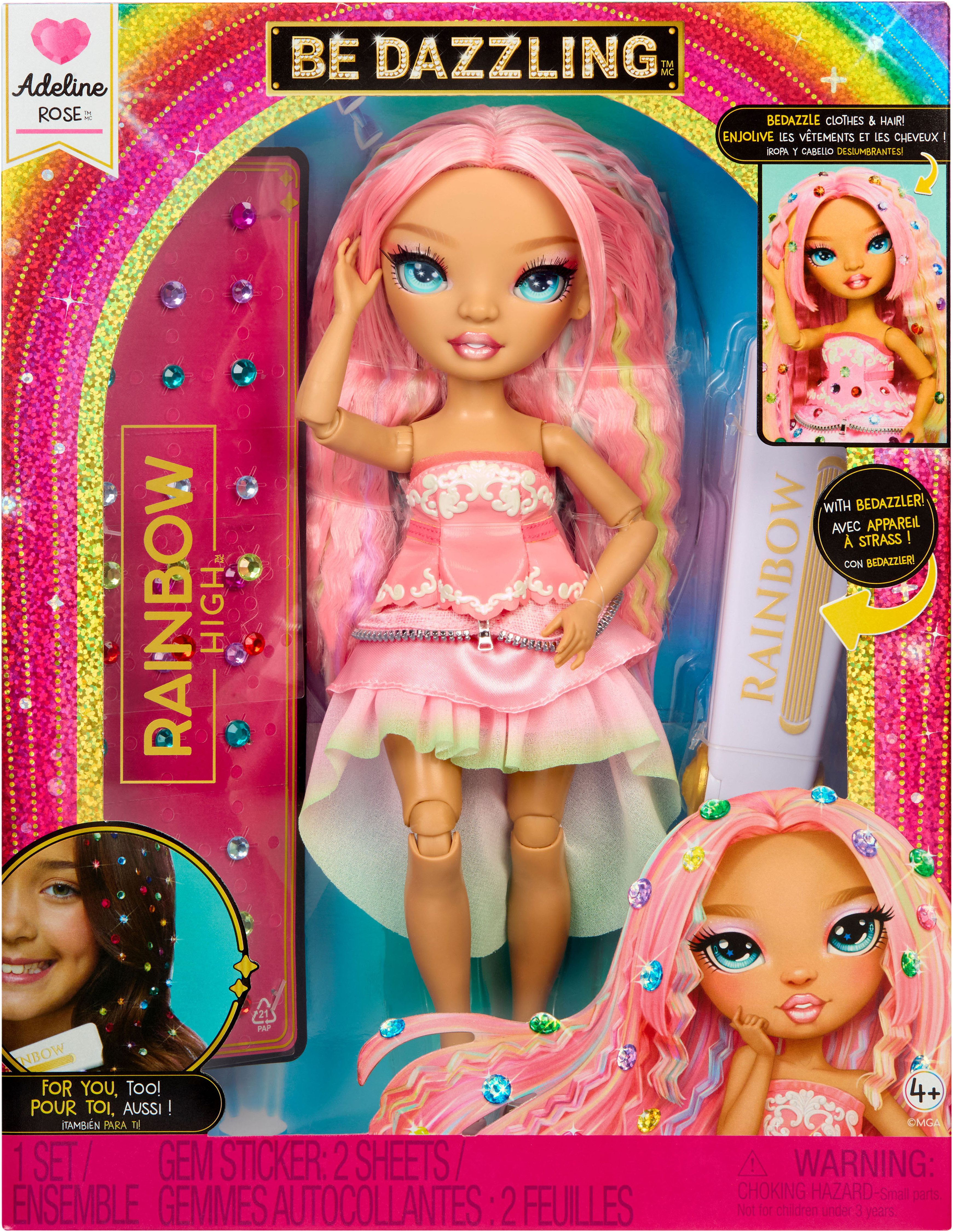 Rainbow High Anziehpuppe Rainbow High Be Dazzling Fashion Dolls- Adeline Rose