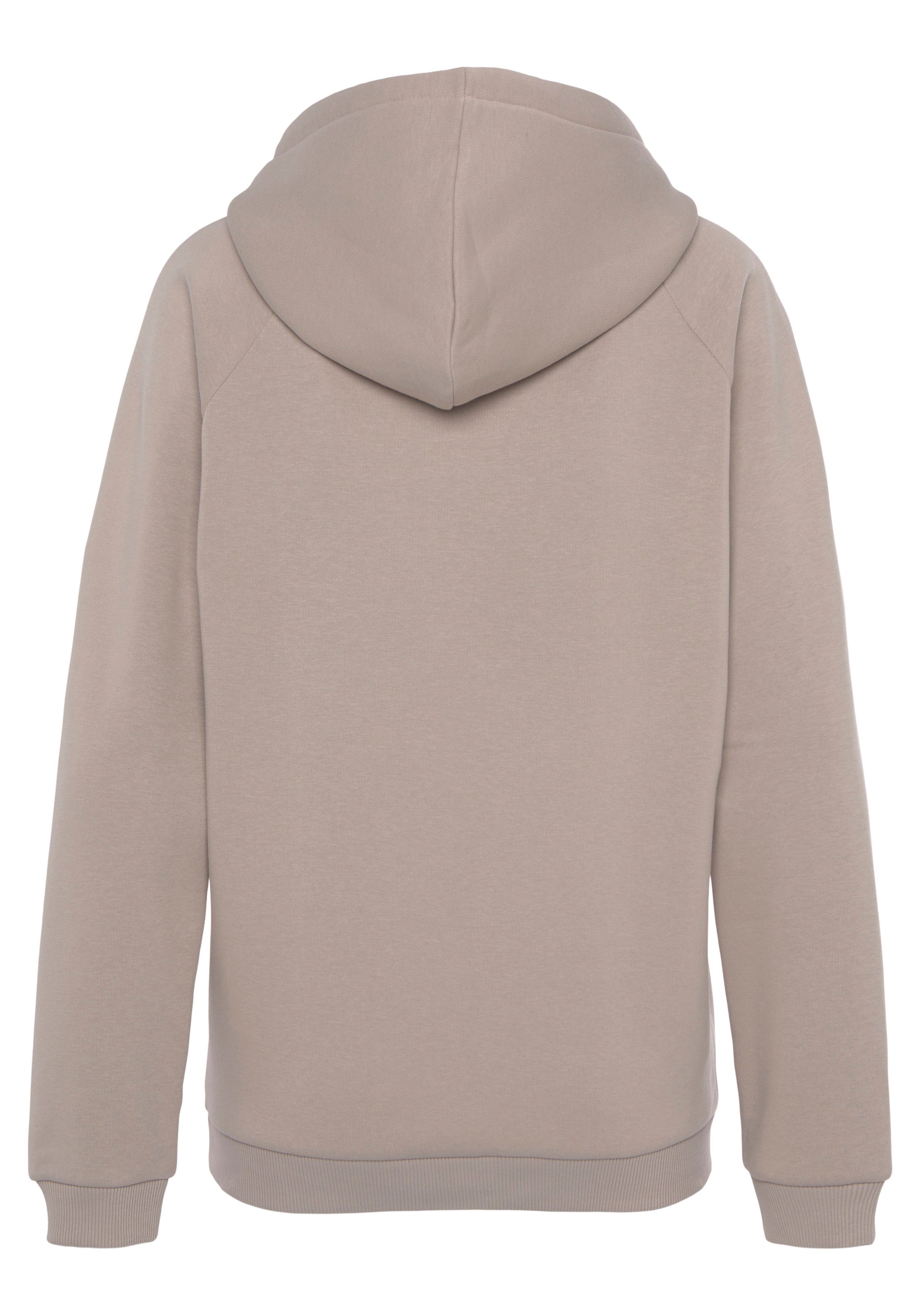 LASCANA Kapuzensweatshirt mit Logostickerei, Loungewear