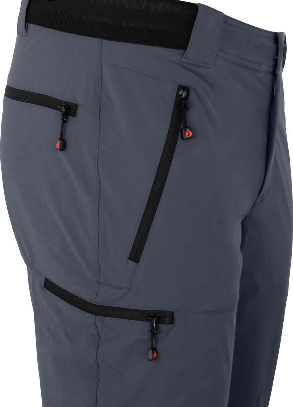 Bergson Outdoorhose ARRESÖ COMFORT Bermuda Herren Wandershorts, leicht, strapazierfähig, Normalgrößen, grau/blau