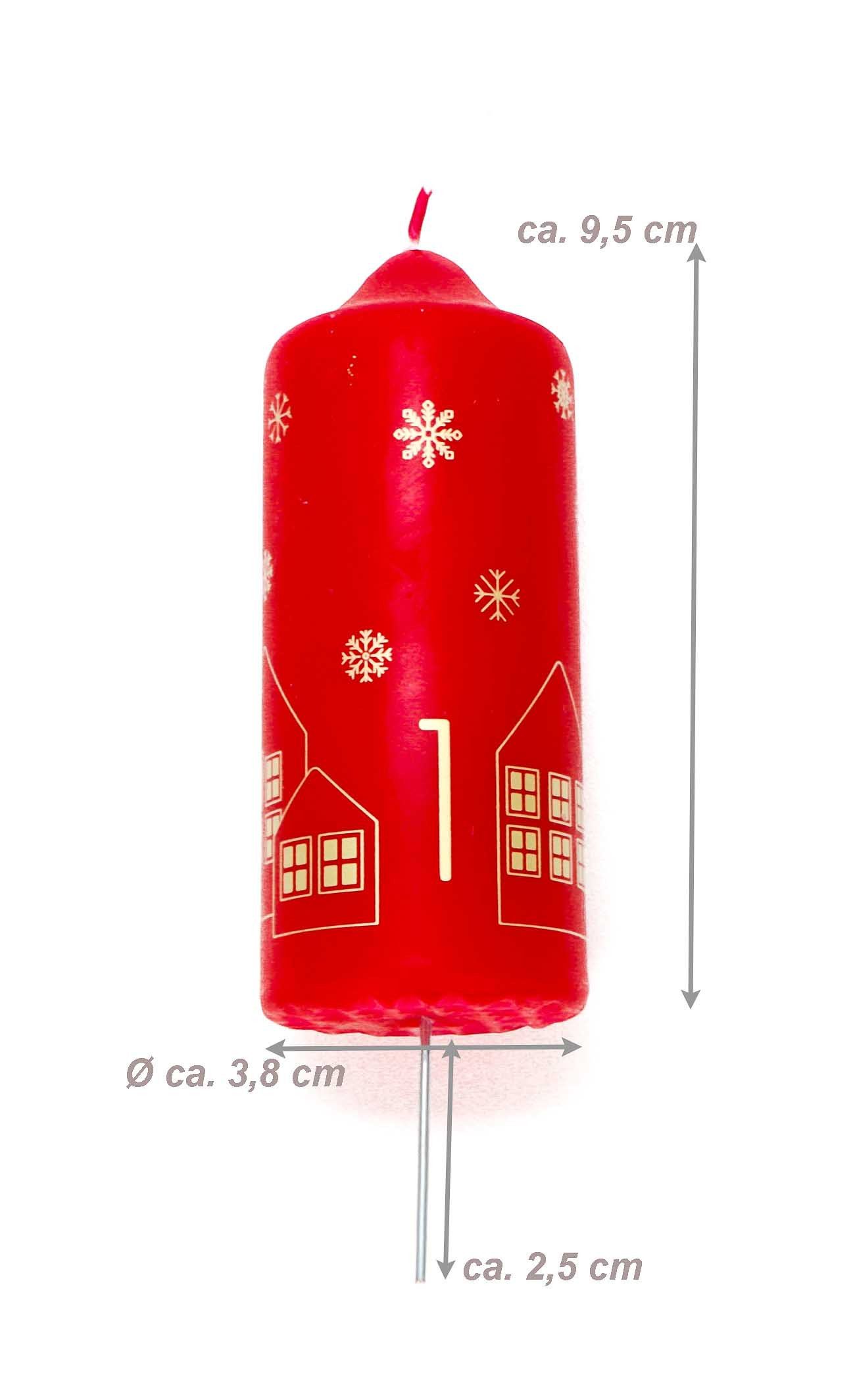Bubble-Store Adventskerze 4-er Set Weihnachtskerzen, Adventskranzkerzen (St günstig online kaufen
