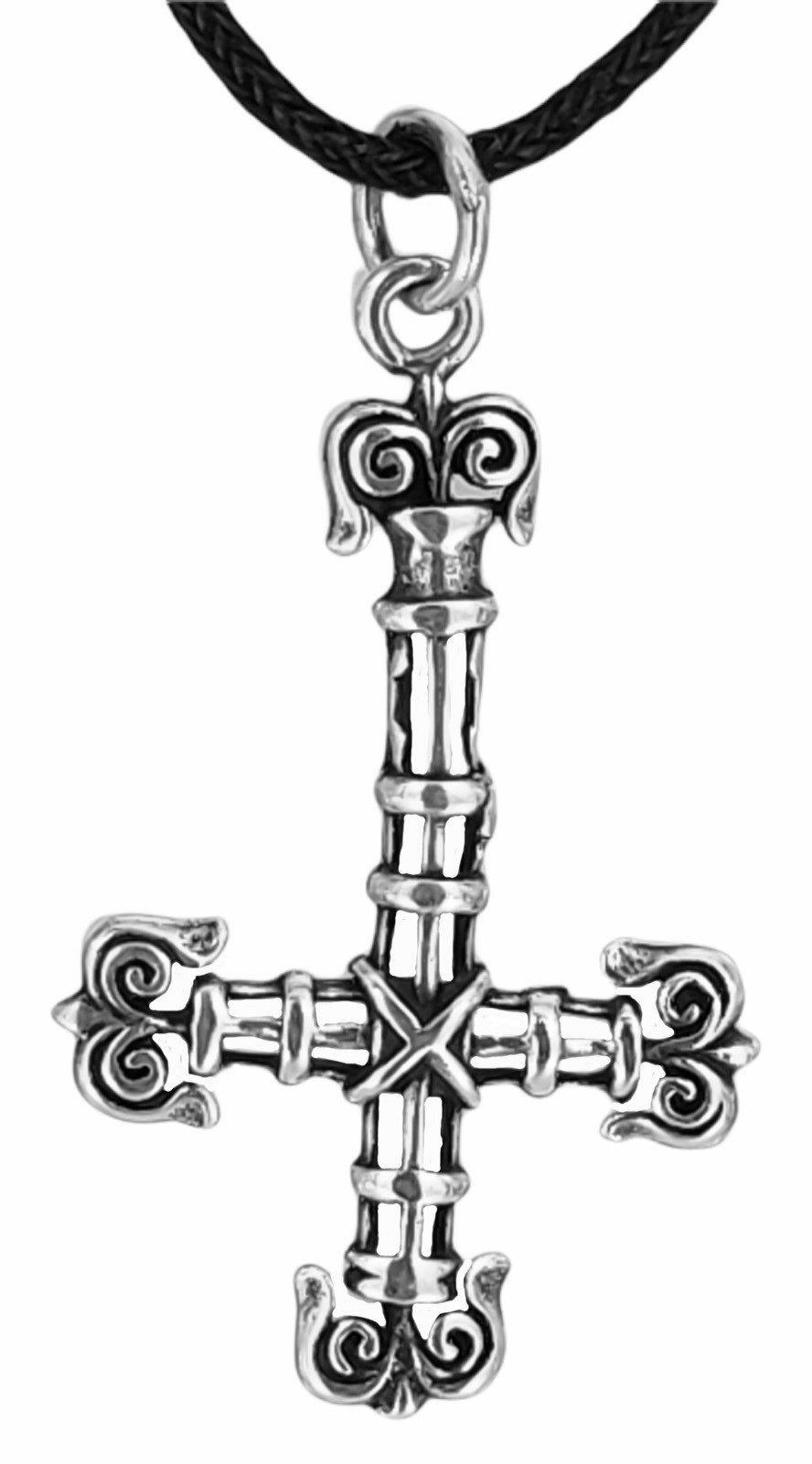 Kiss of Leather Kettenanhänger umgedrehtes Kreuz günstig online kaufen