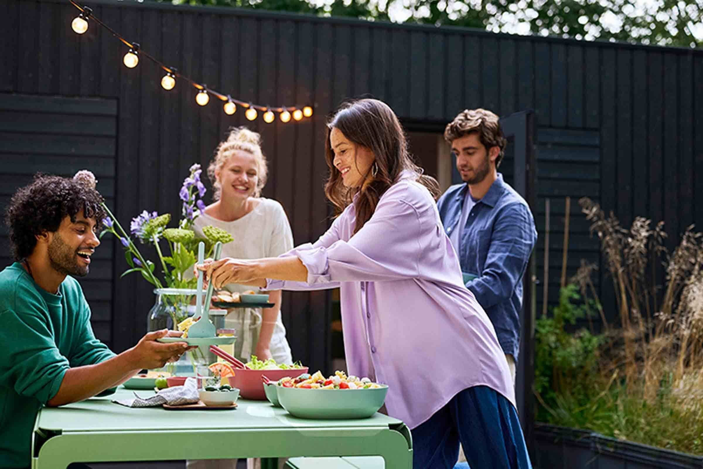 Mepal Schale Silueta Servierschale mit Deckel 5000 ml, Kunststoff, (1x Schale, 1-tlg)