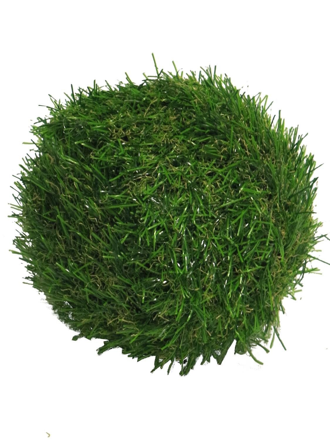Kunstpflanze Deko Gras Schilfgras Kugel YUDONG, grün, Ø15 cm Schilf, artplants, Höhe 15.0 cm