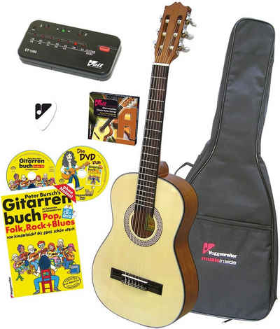 Voggenreiter Akustikgitarre »VOLT Akustikgitarren-Set« 4/4, inklusive Stimmgerät