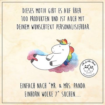 Mr. & Mrs. Panda Aufbewahrungsdose Einhorn Wolke 7 - Rot Pastell - Geschenk, lustig, Pegasus, Einhorn De (1 St), Stabile Konstruktion