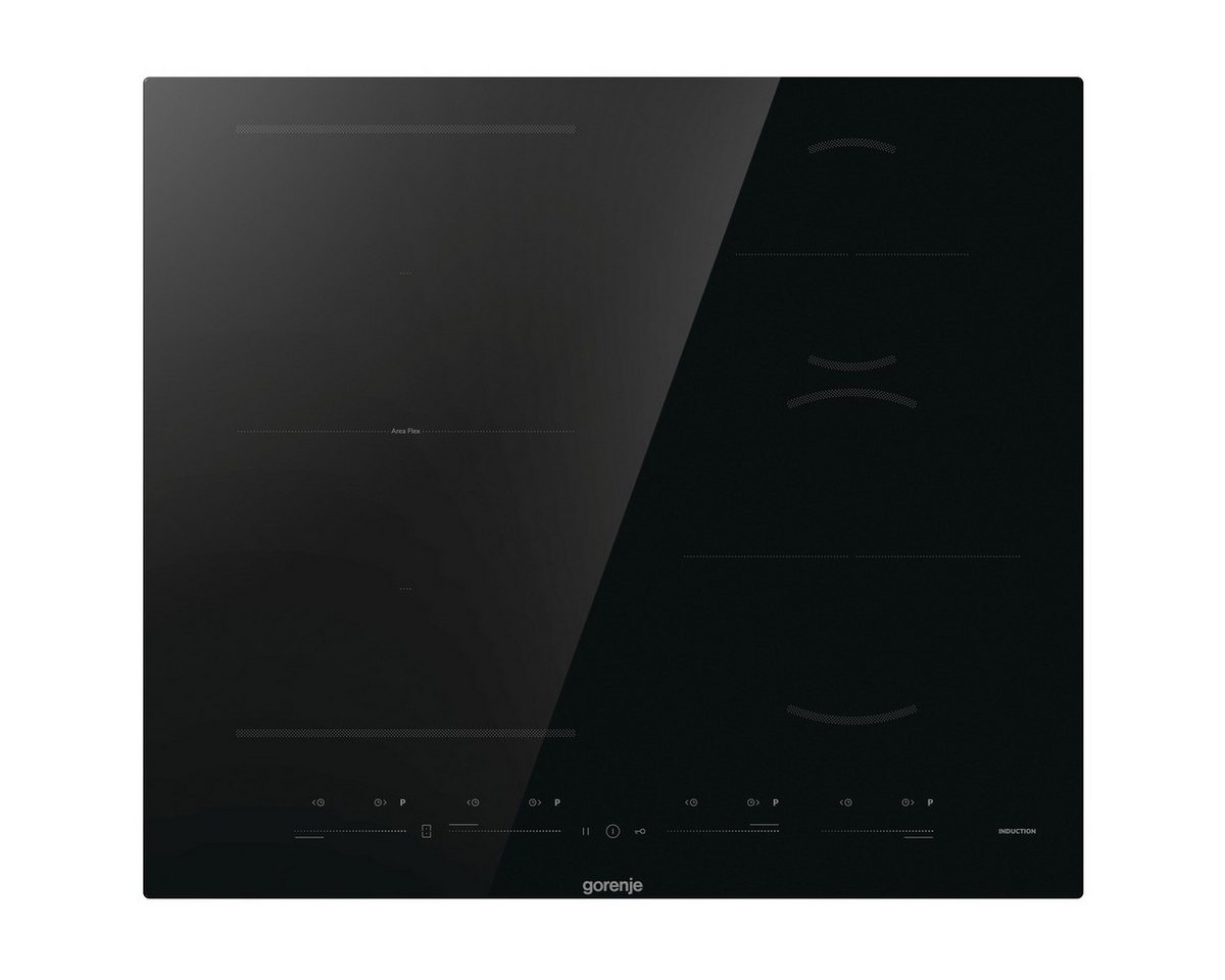 GORENJE Flex-Induktions-Kochfeld GI 6432 BSCE, AreaFlex verbindet Kochzonen für gleichmäßiges Garen in großen Töpfen.