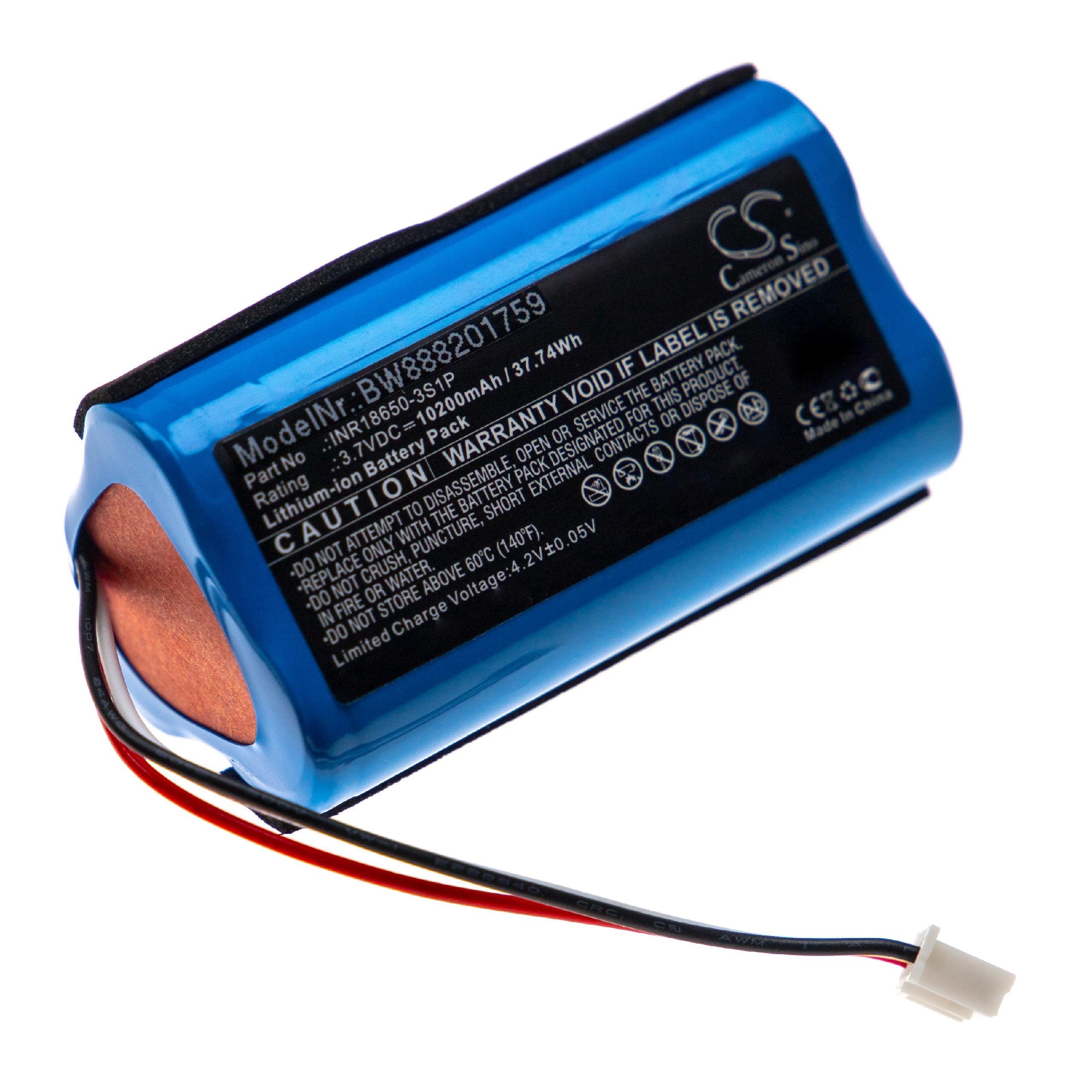 Akku für vhbw Lansing für Altec 10200 mAh V) (3,7 INR18650-3S1P Li-Ion Ersatz