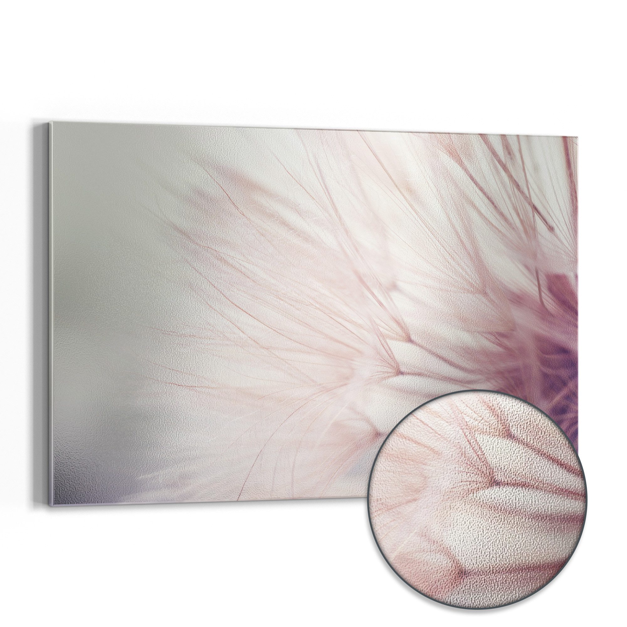 DEQORI Magnettafel 'Zarte Pusteblume', Metall Whiteboard für alle Magnete, Magnetboard magnetisch