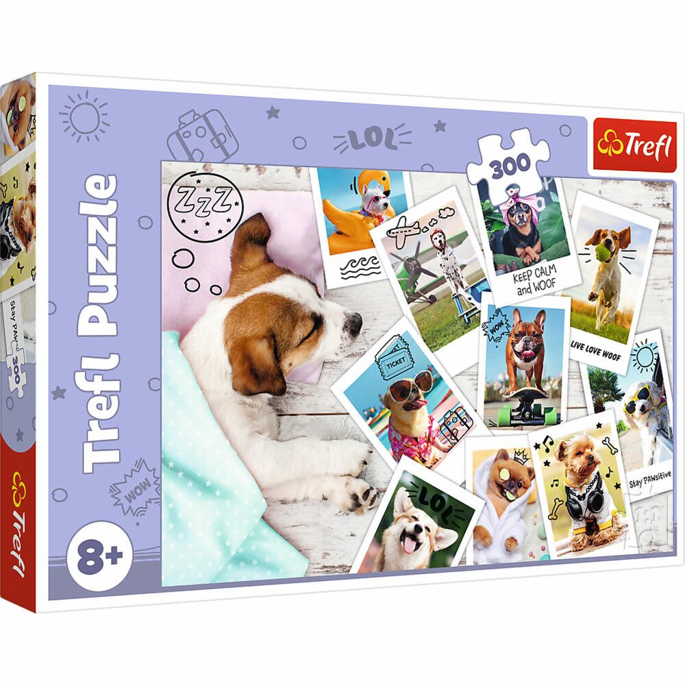 Trefl Puzzle Hunde Urlaubsfotos, 300 Puzzleteile