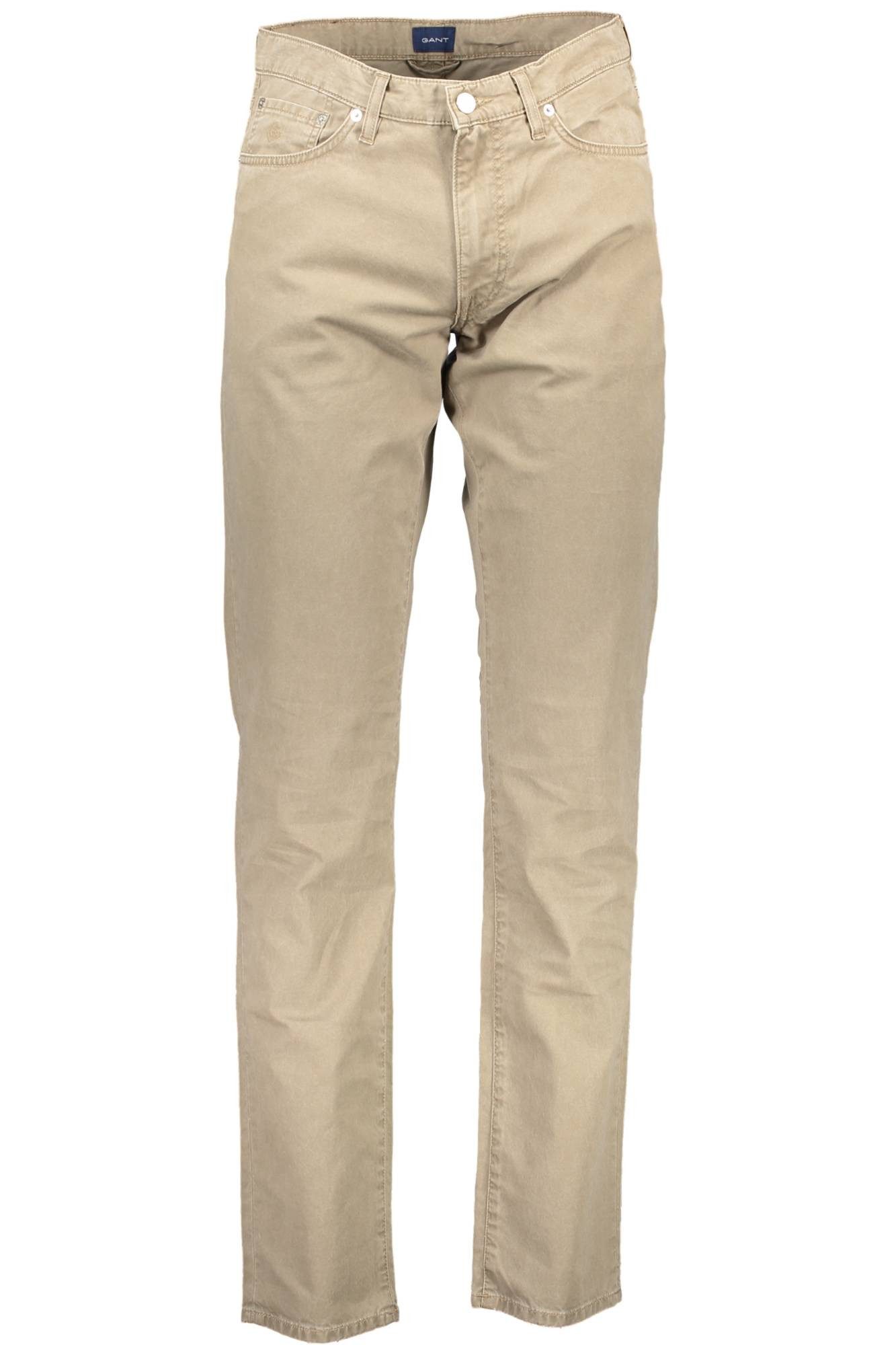 Gant 5-Pocket-Hose Elegante Herrenhose Beige mit 5 Taschen - Stilvoll und Praktisch