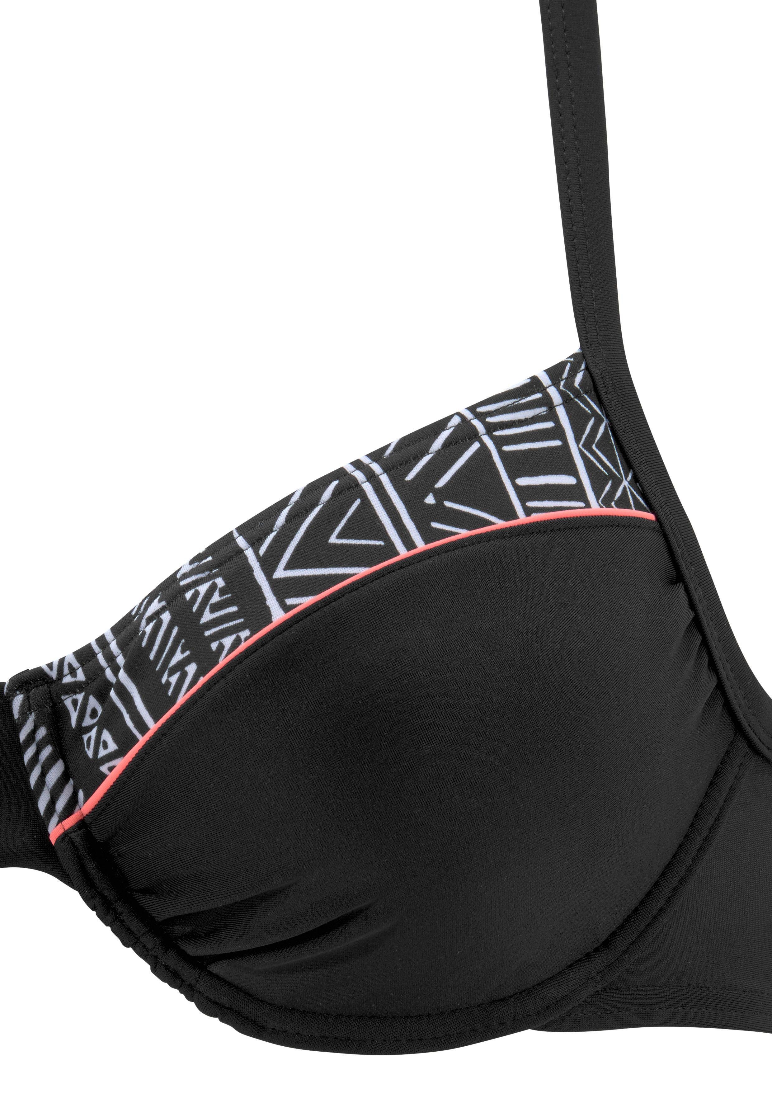 KangaROOS Bügel-Bikini mit modischem Print, verstellbare Träger